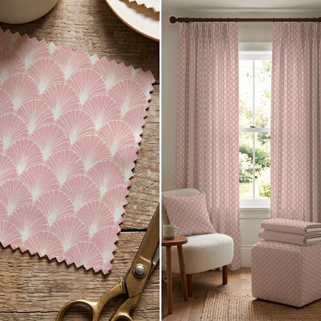 Blush Fan - Fabric - Linen Rowe