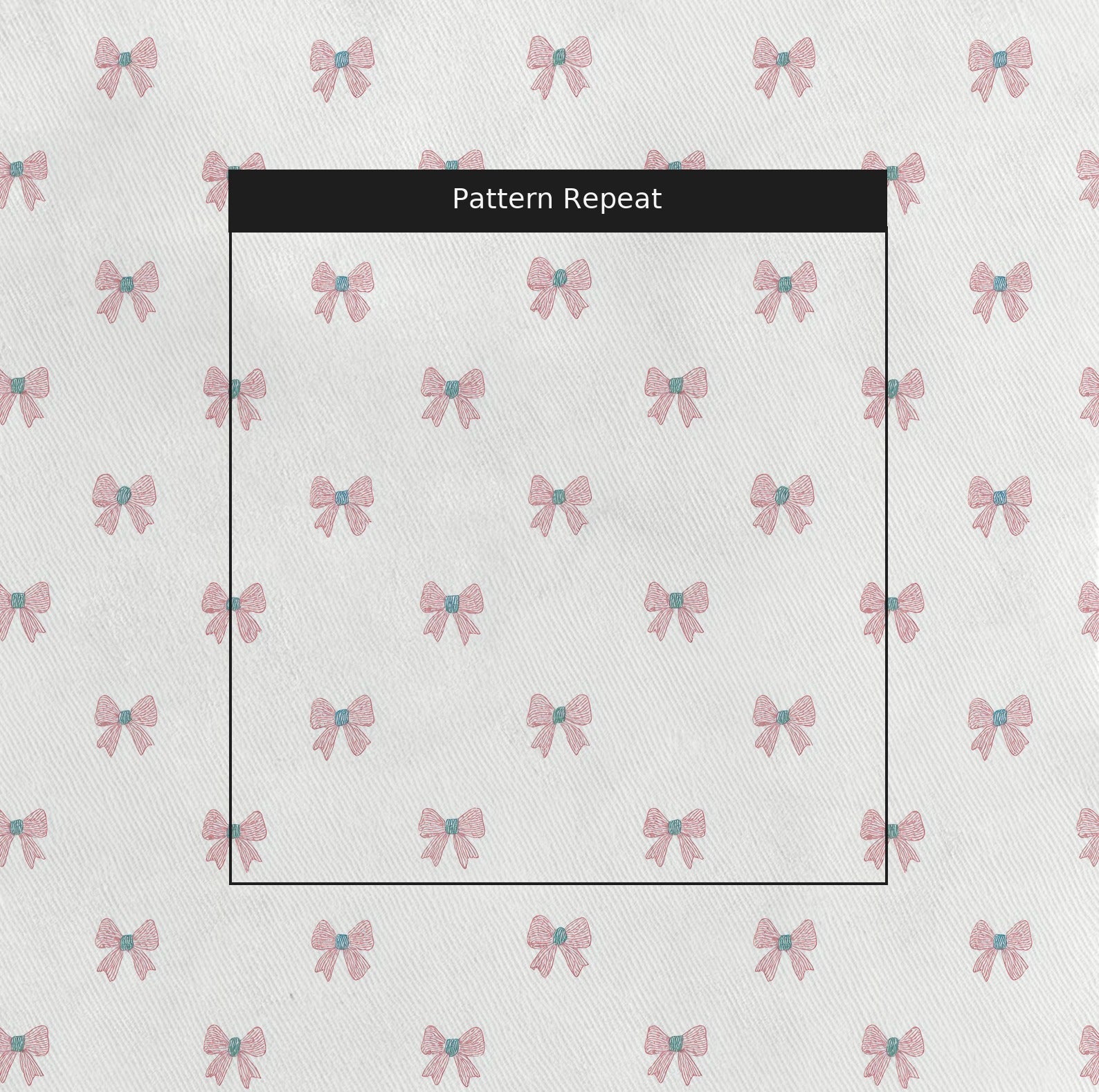 Bow Repeat - Fabric - Linen Rowe