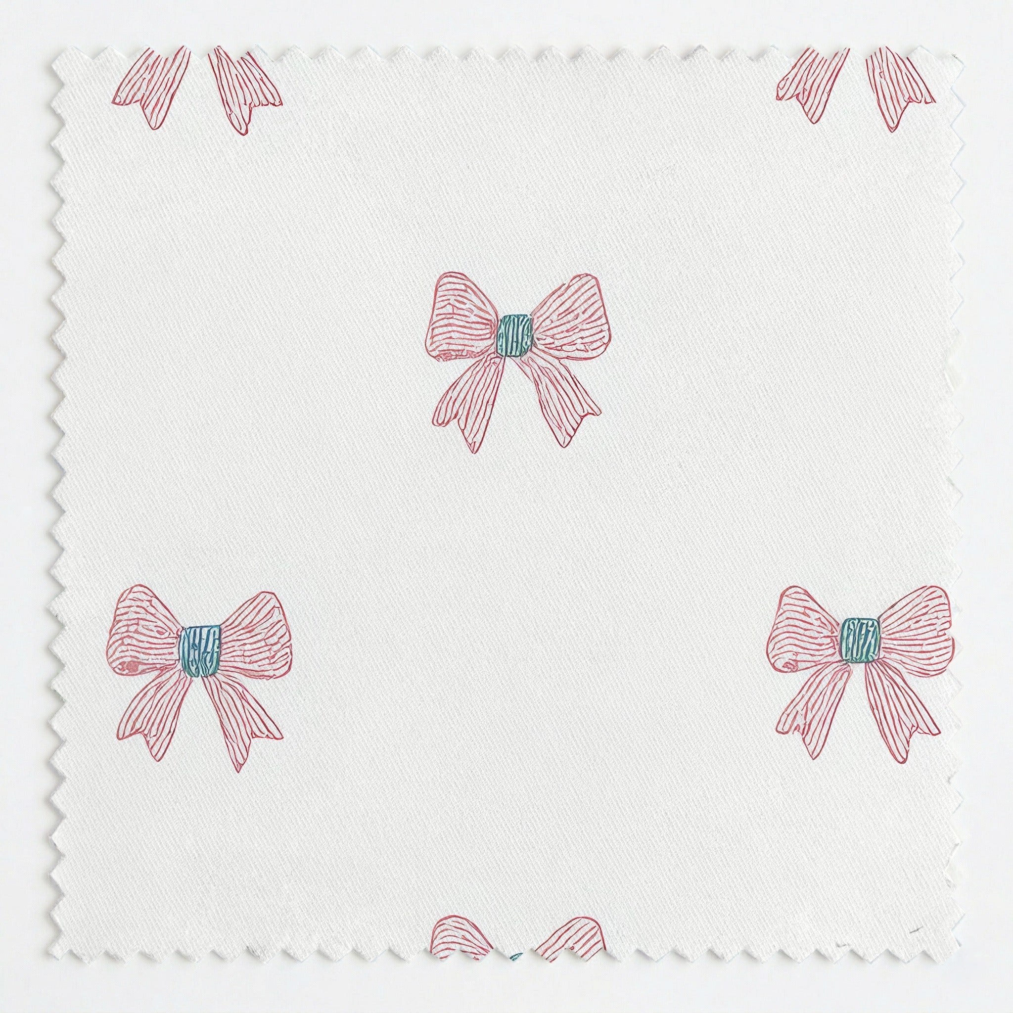 Bow Repeat - Fabric - Linen Rowe
