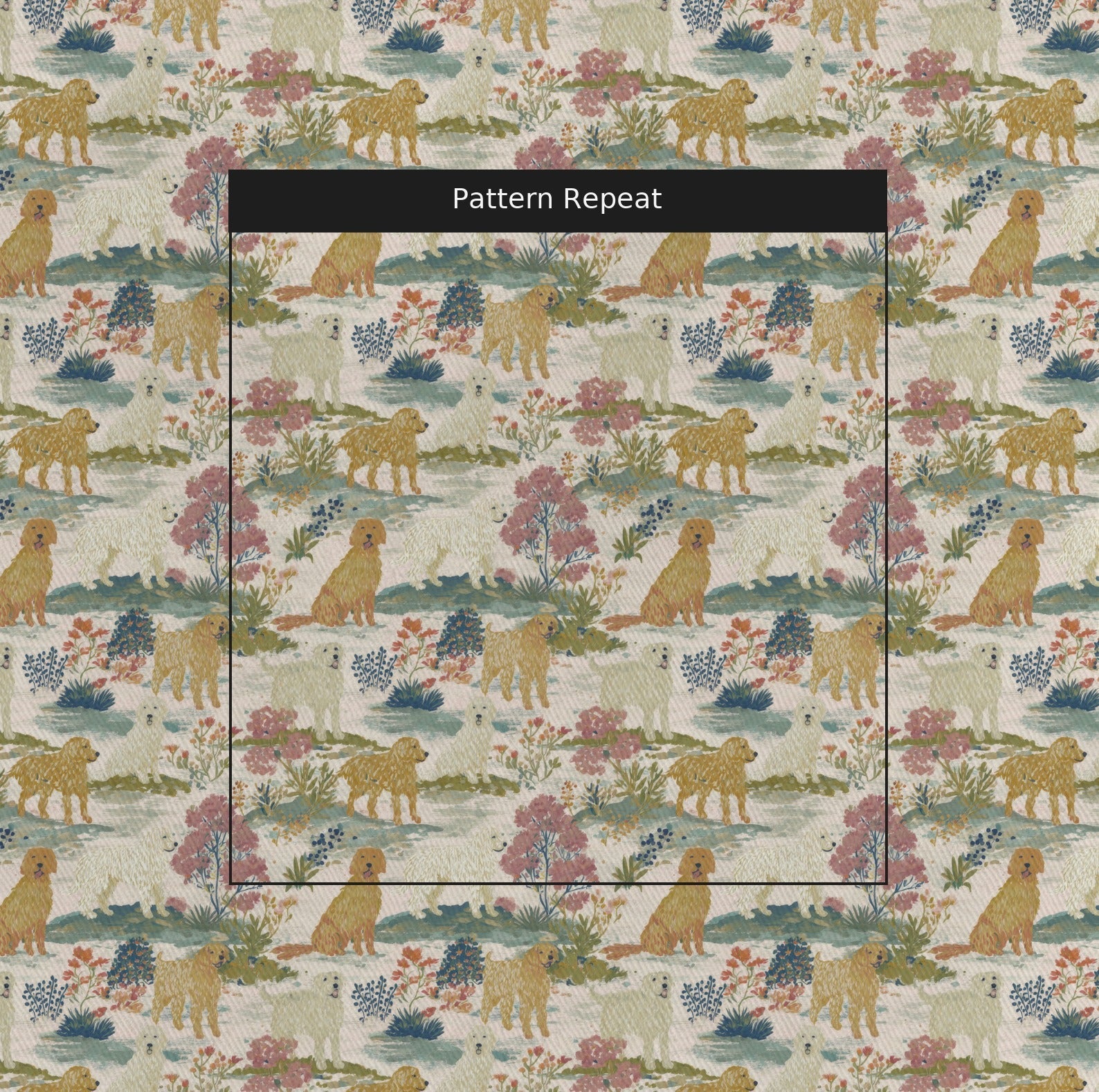 Bramble Pup - Fabric - Linen Rowe