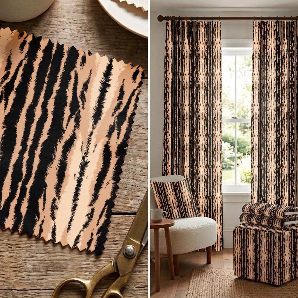 Branson Tiger - Fabric - Linen Rowe