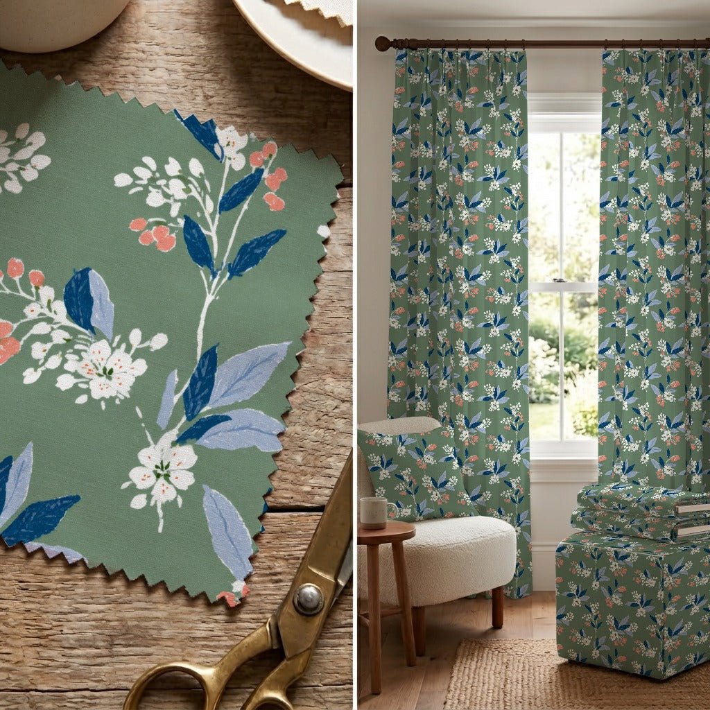 Brexton Botanical - Fabric - Linen Rowe