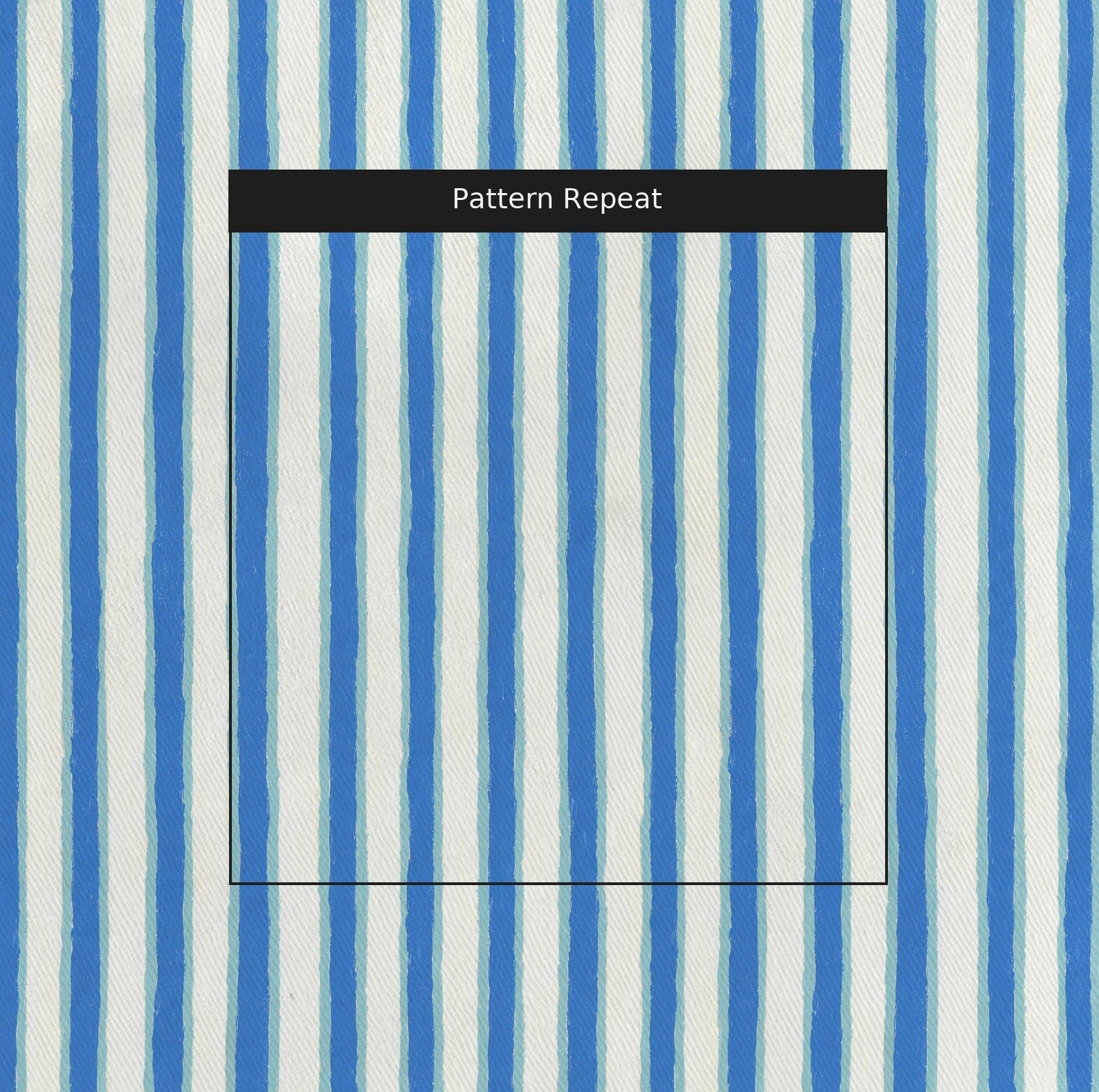 Bright Blue Line - Fabric - Linen Rowe