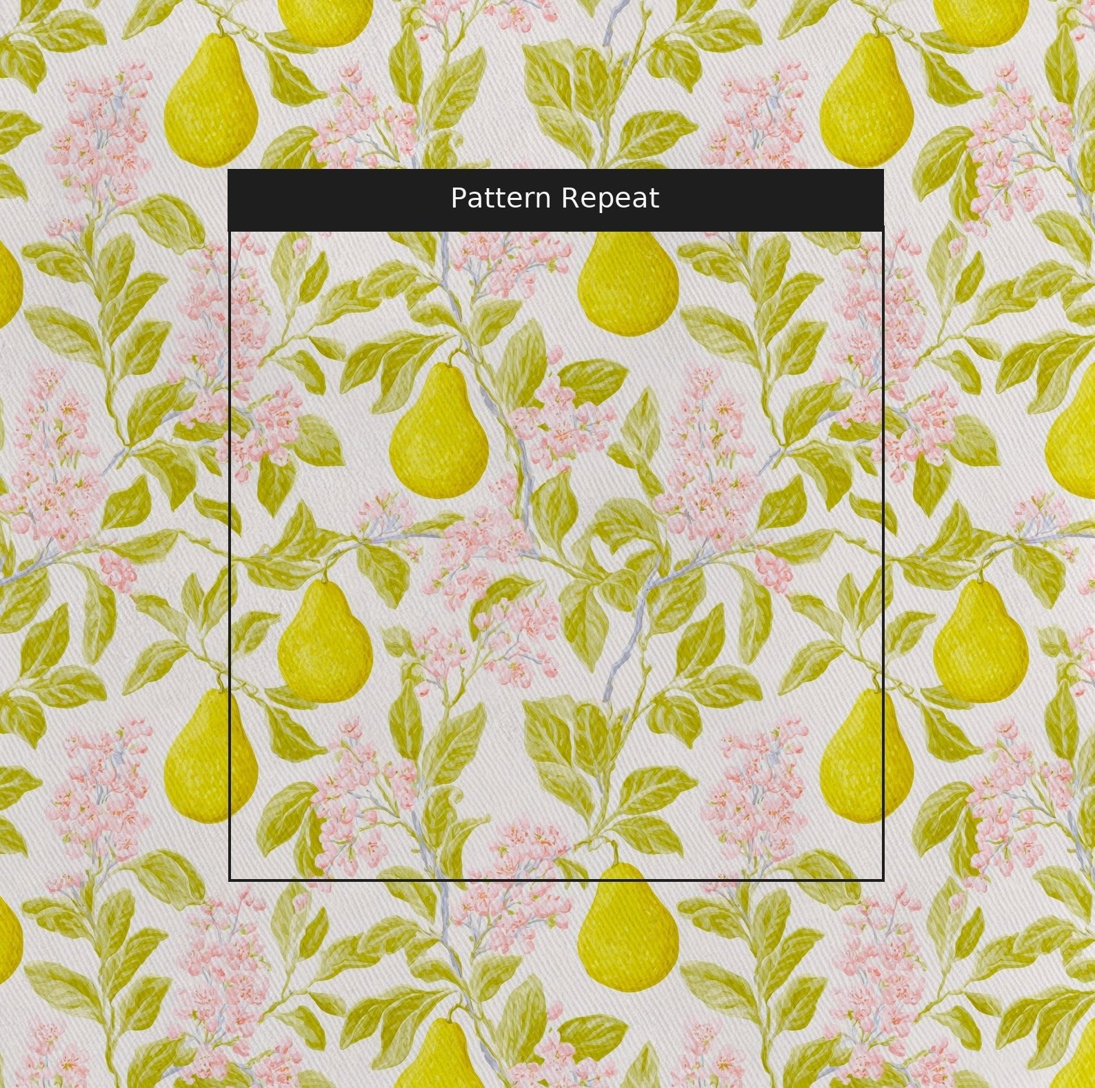 Bright Pear Tree - Fabric - Linen Rowe