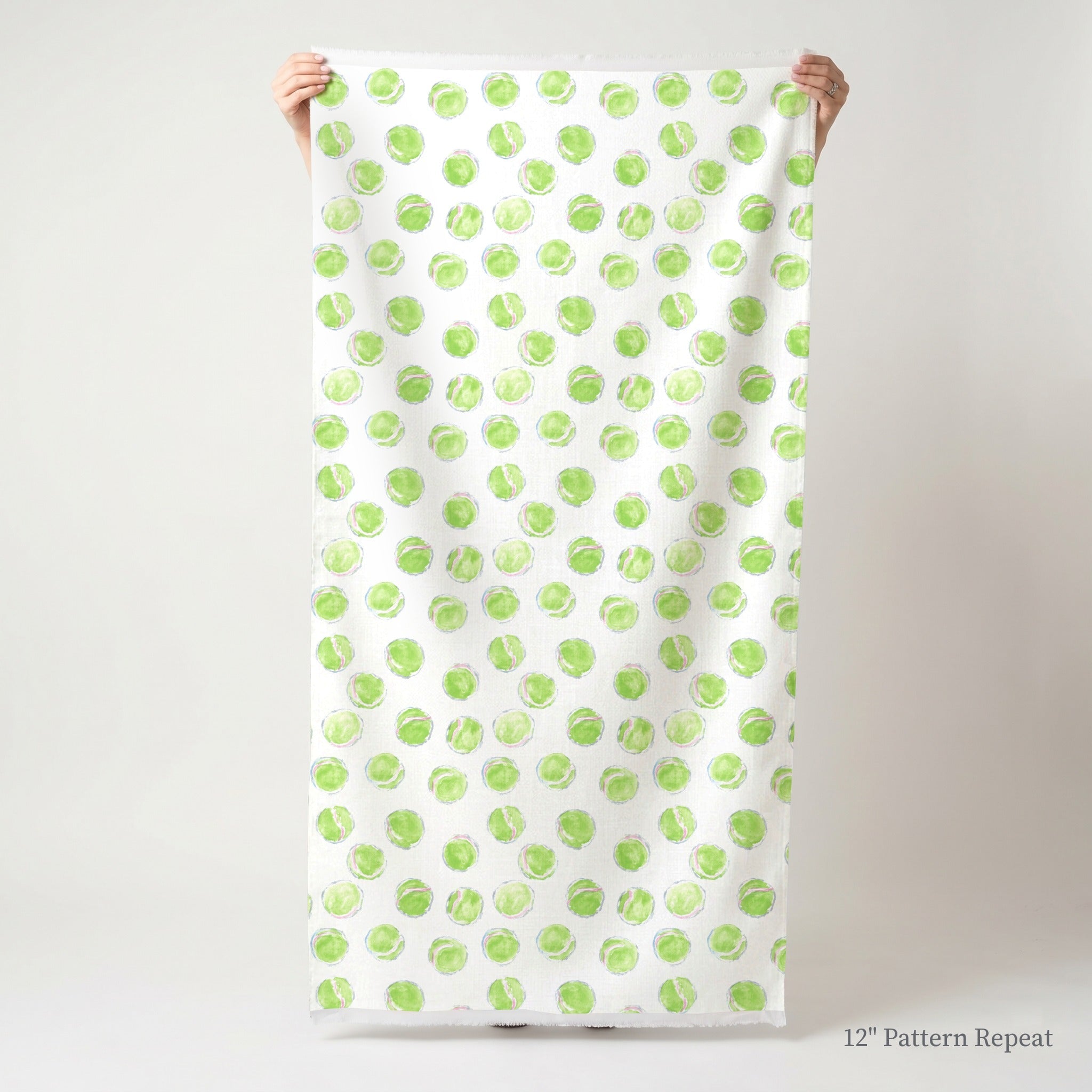 Bright Tennis Balls - Fabric - Linen Rowe