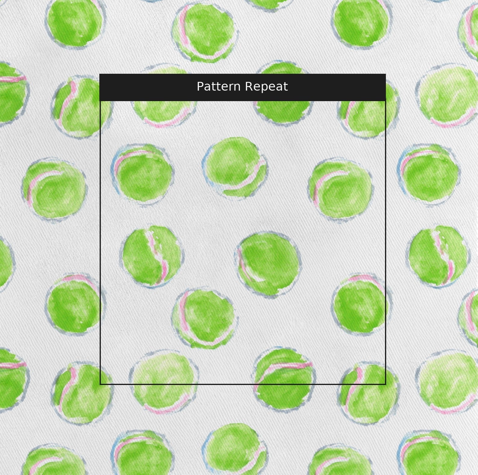Bright Tennis Balls - Fabric - Linen Rowe
