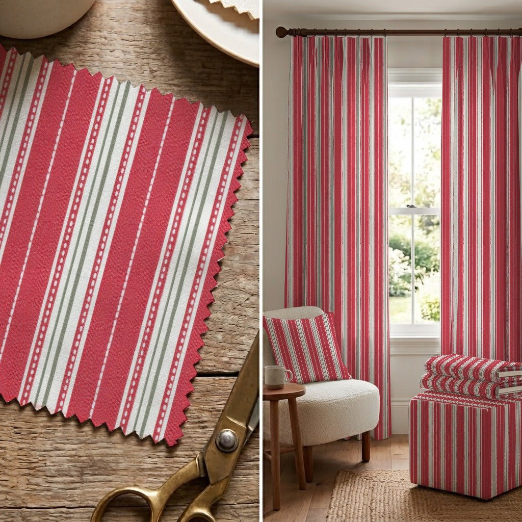 Briony Stripes - Fabric - Linen Rowe