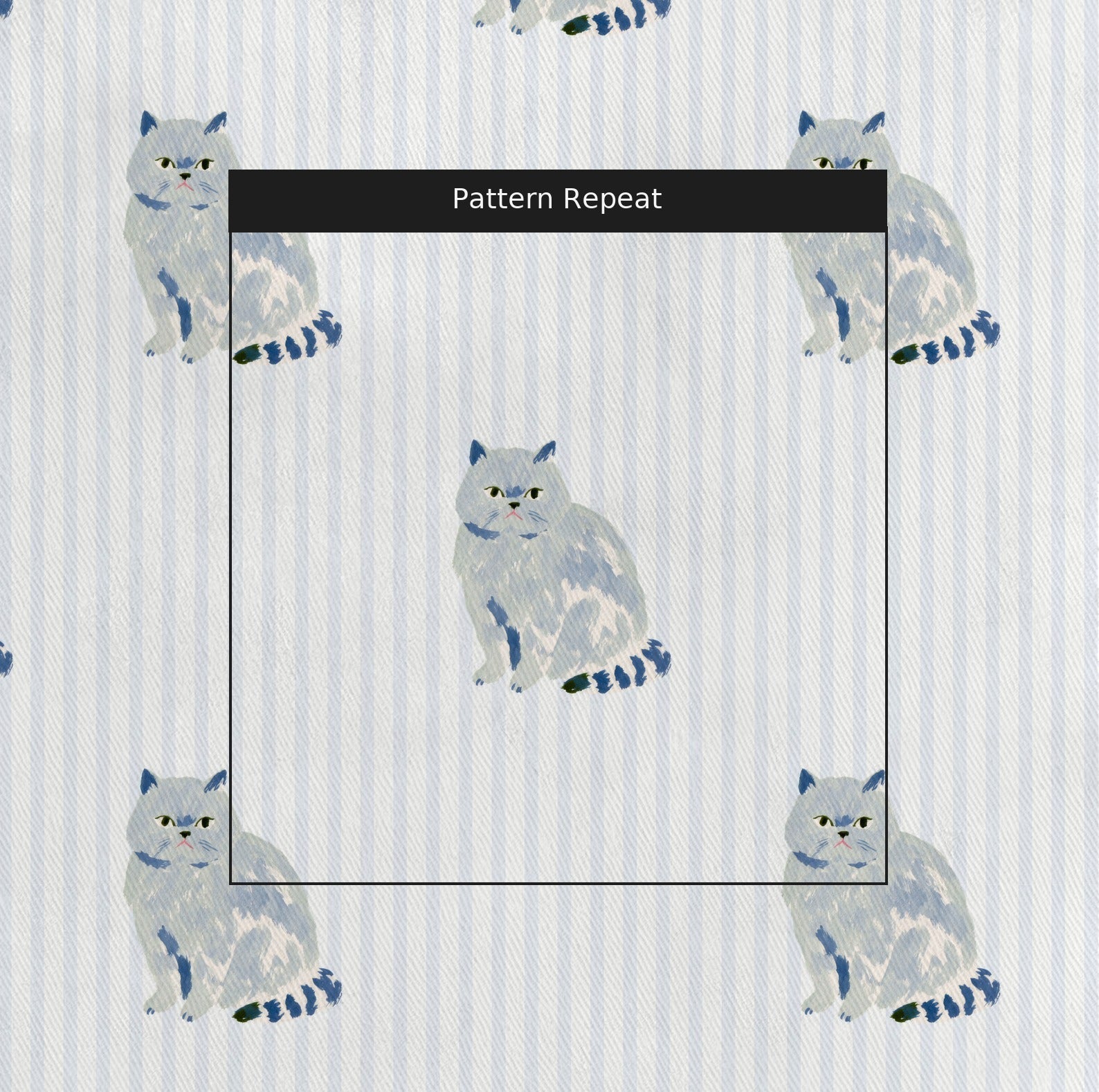 British Short Hair Stripes - Fabric - Linen Rowe