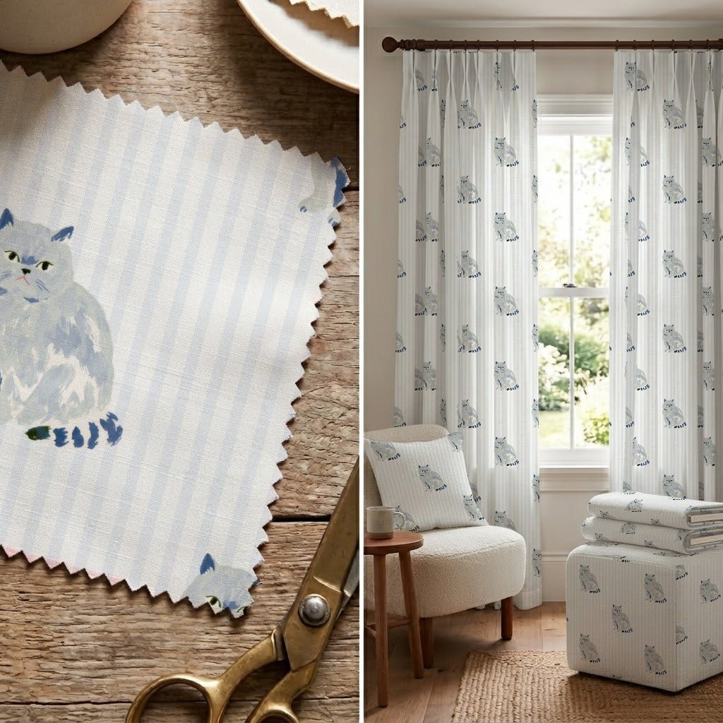 British Short Hair Stripes - Fabric - Linen Rowe