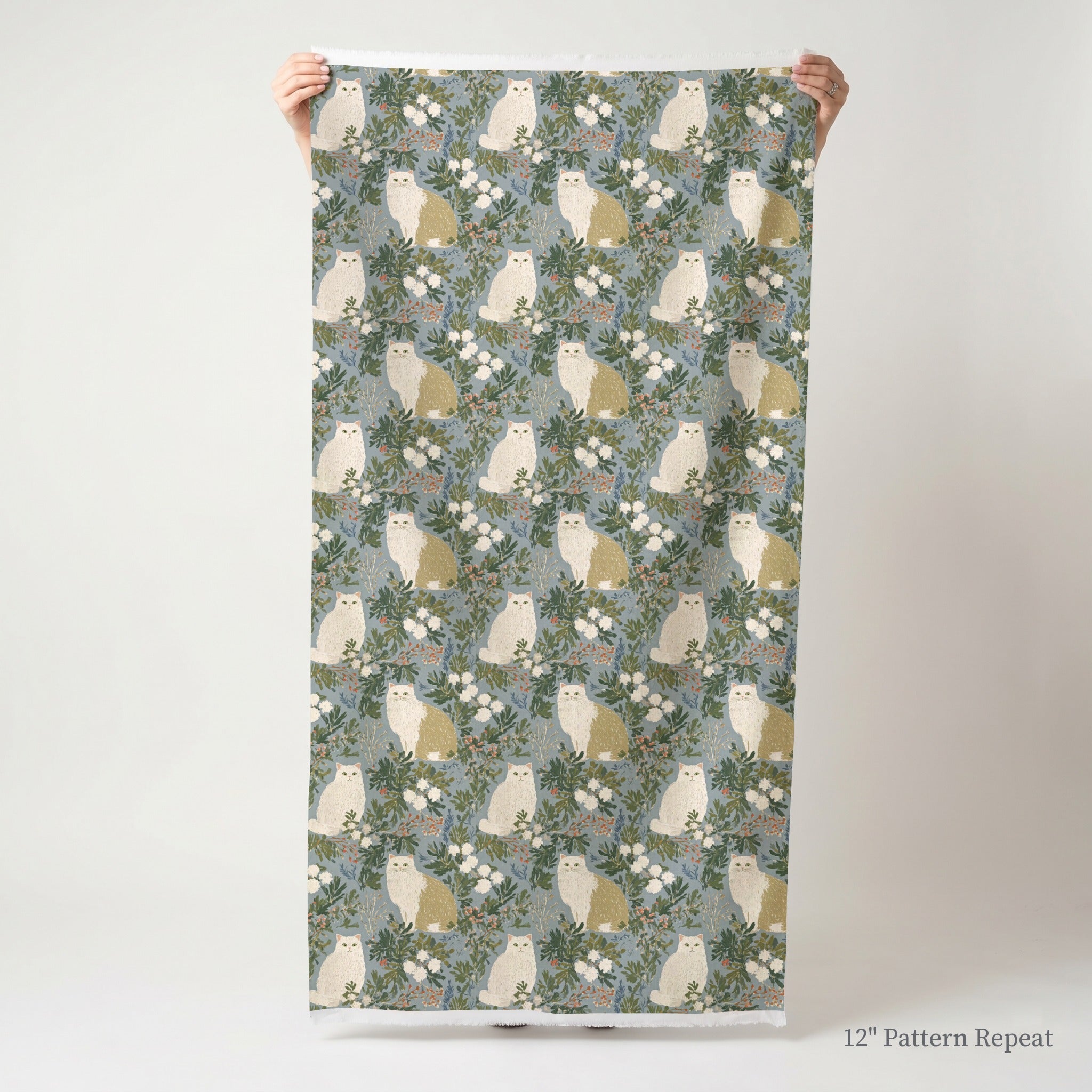 British Shorthair Garden Cat - Fabric - Linen Rowe