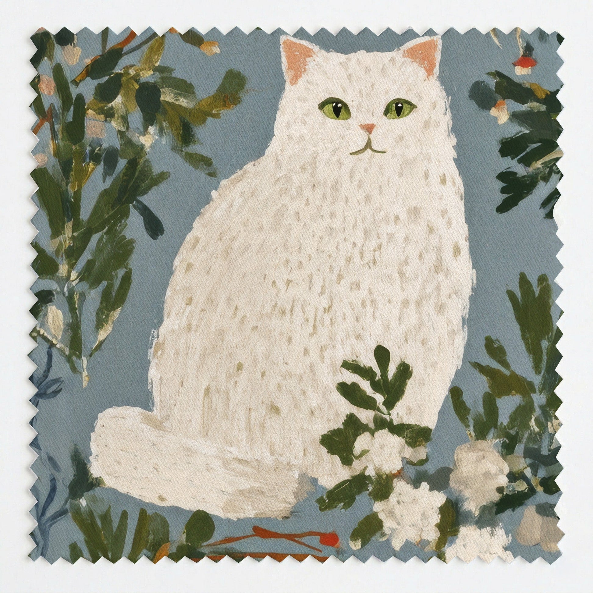 British Shorthair Garden Cat - Fabric - Linen Rowe