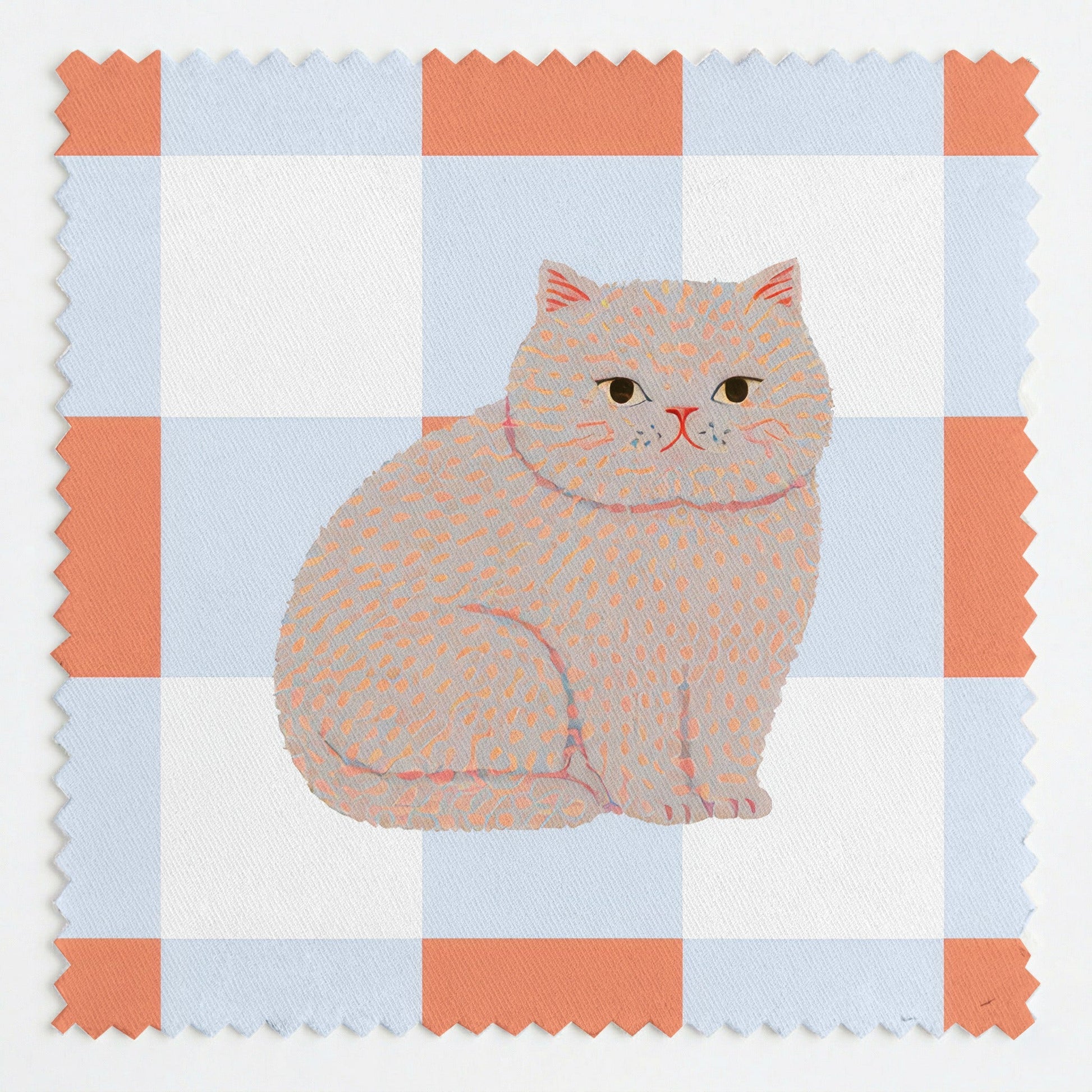 British Shorthair Picnic - Fabric - Linen Rowe
