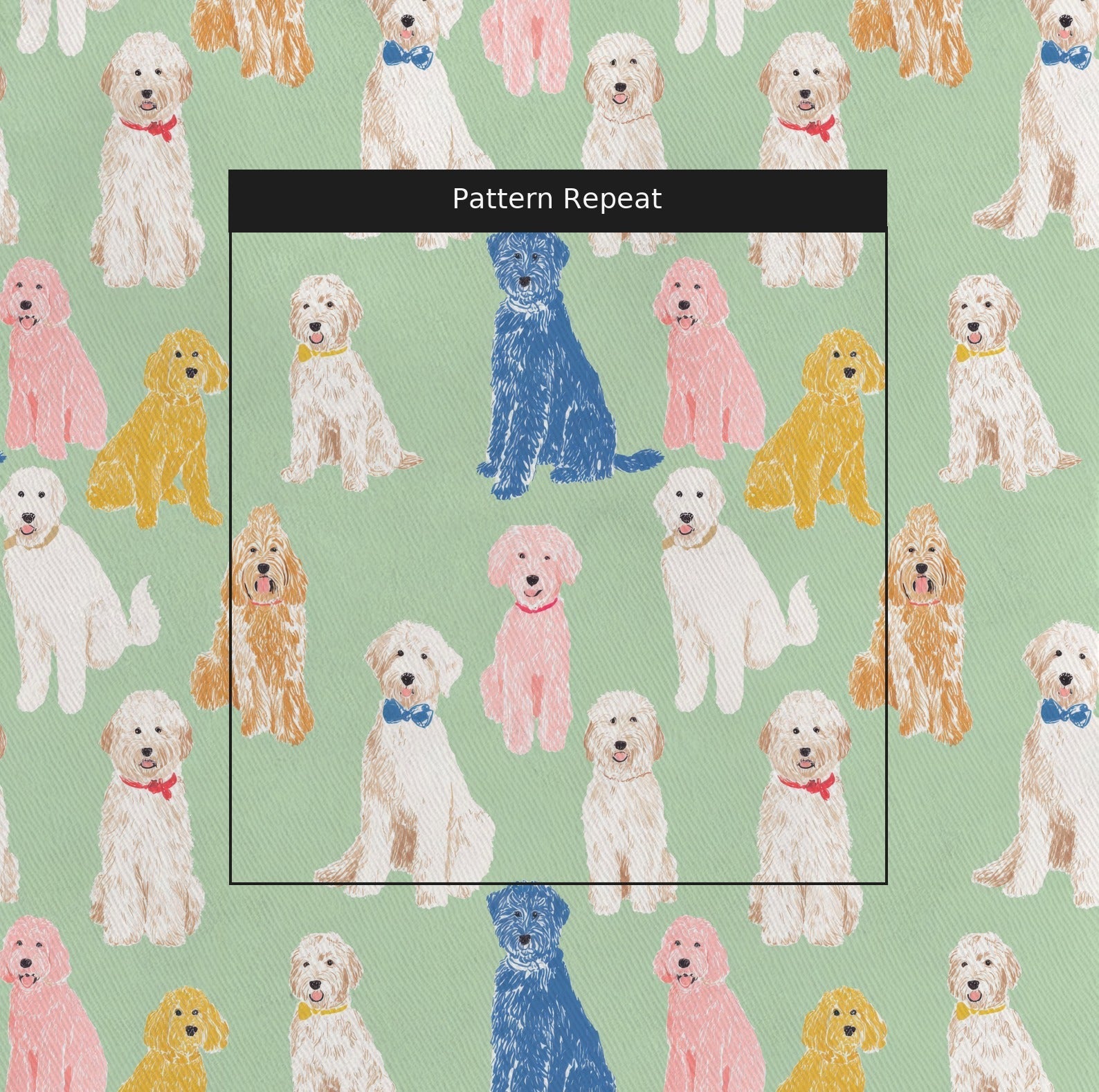 Brushstroke Doodle - Fabric - Linen Rowe