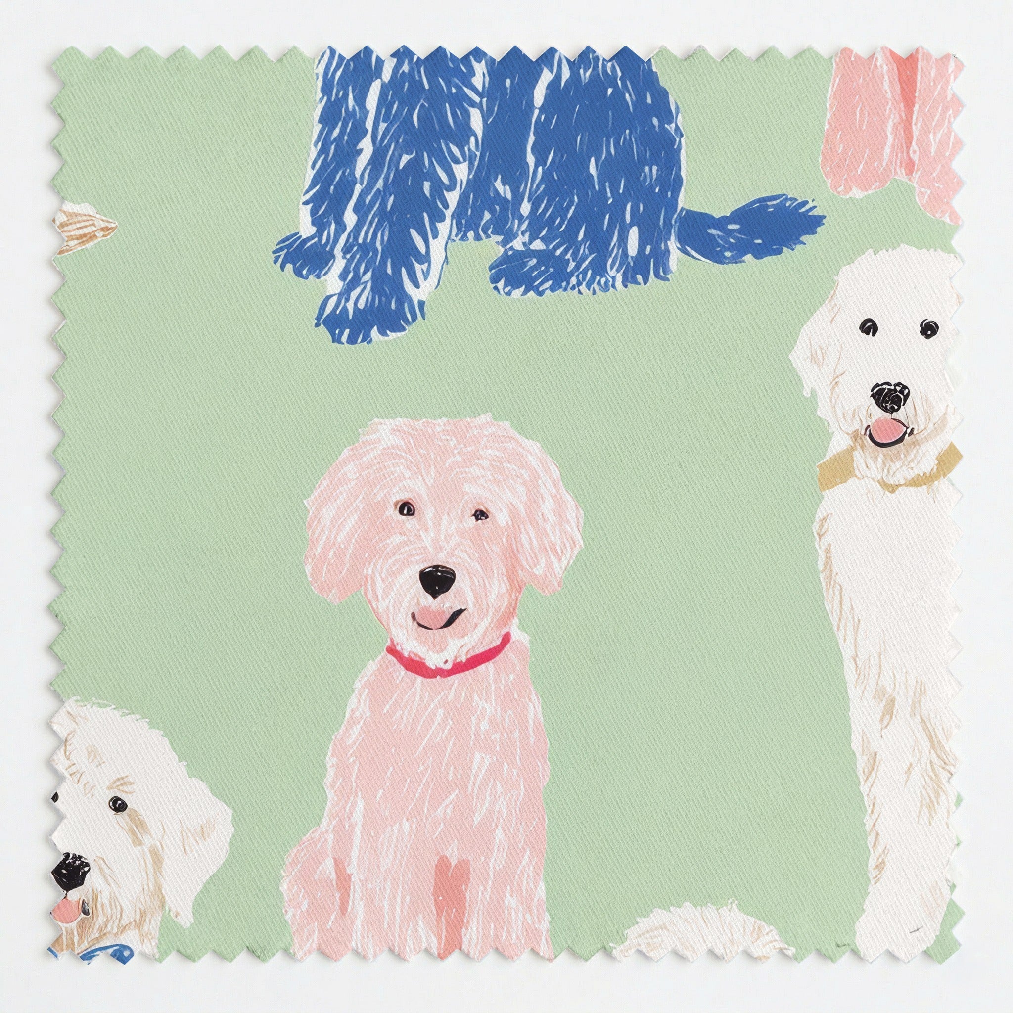 Brushstroke Doodle - Fabric - Linen Rowe