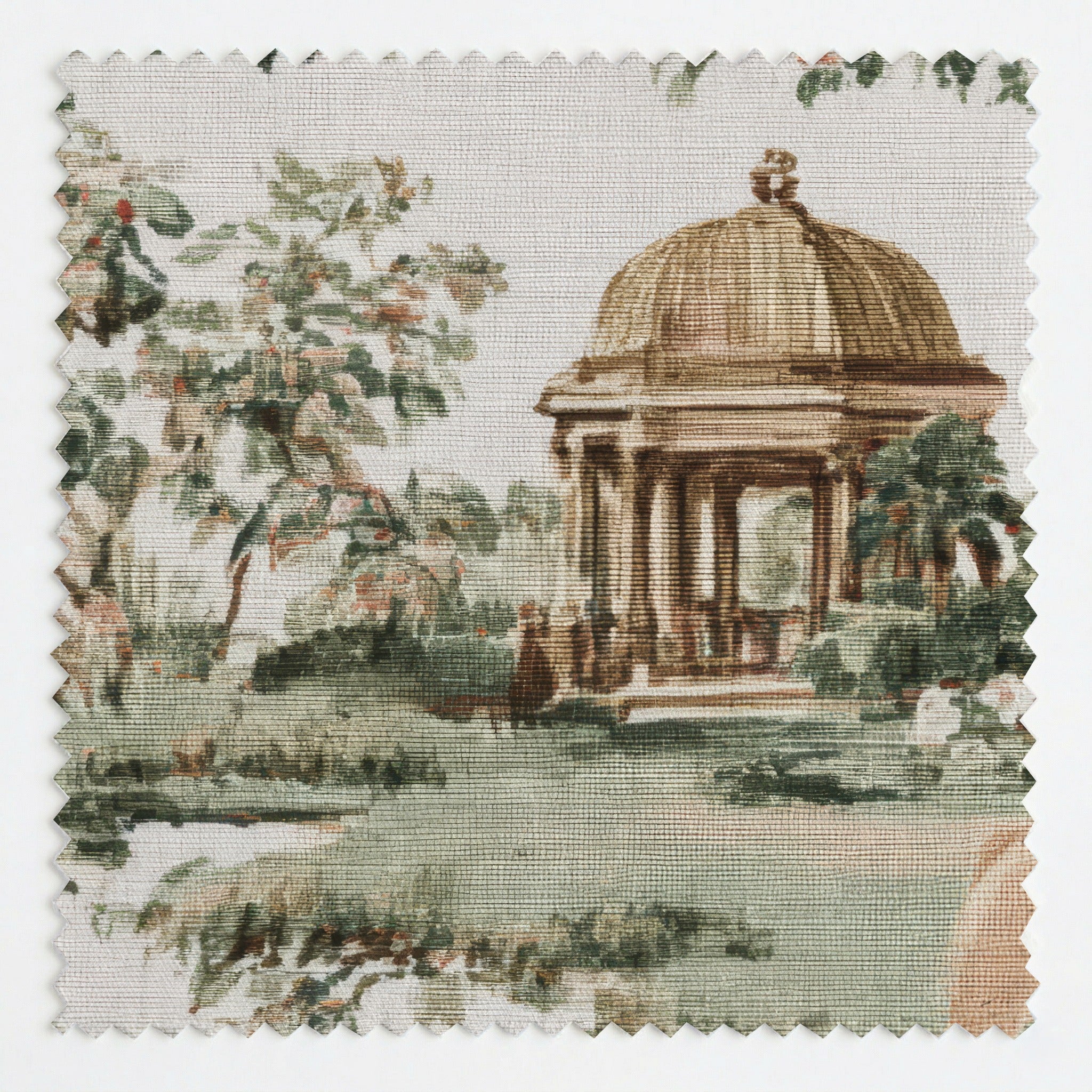 Bulldog Garden Toile - Fabric - Linen Rowe