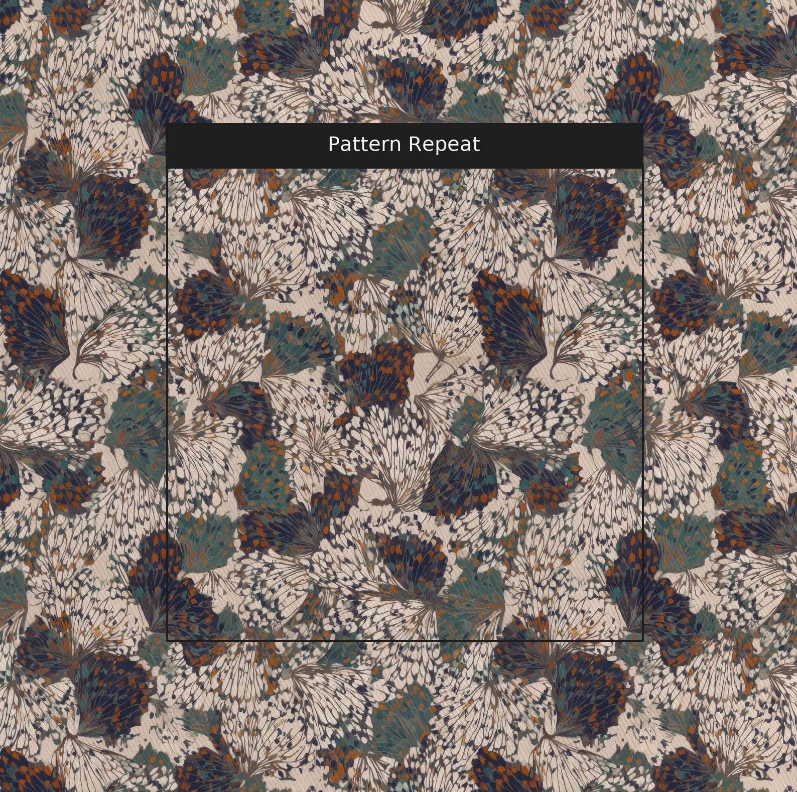 Butterfly Wings - Fabric - Linen Rowe