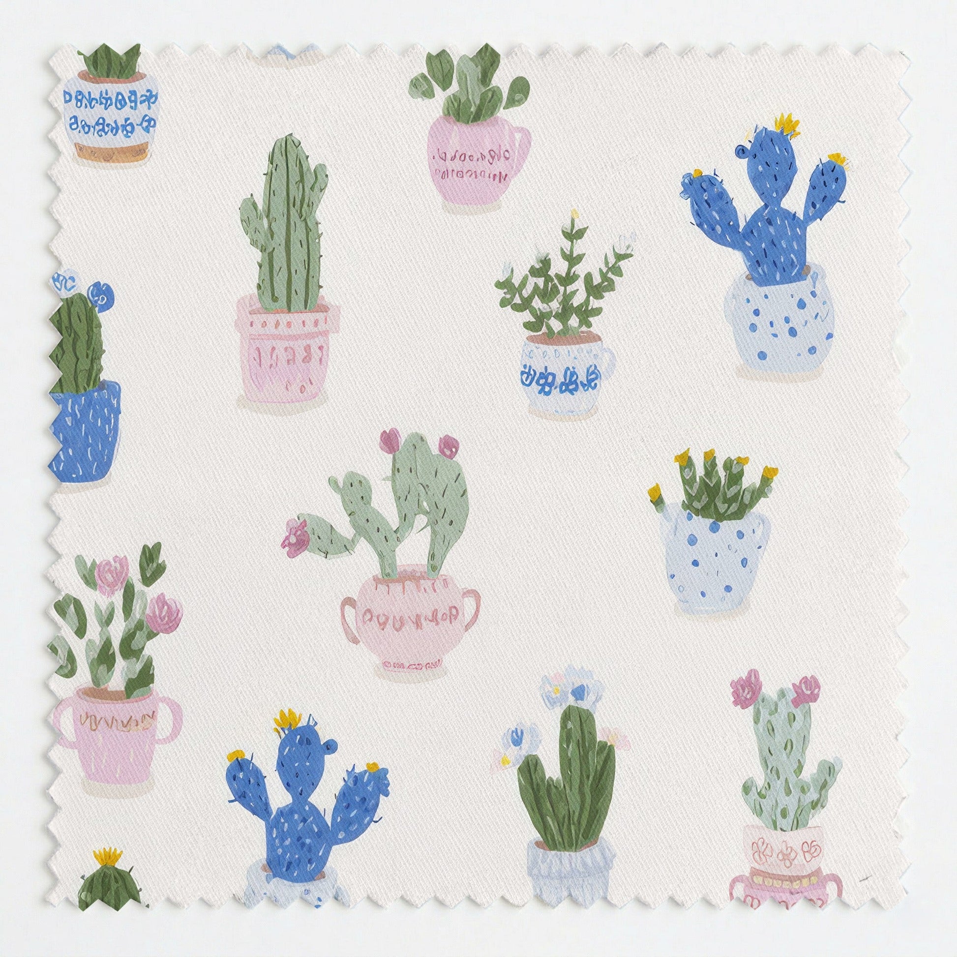 Cactus Pots - Fabric - Linen Rowe