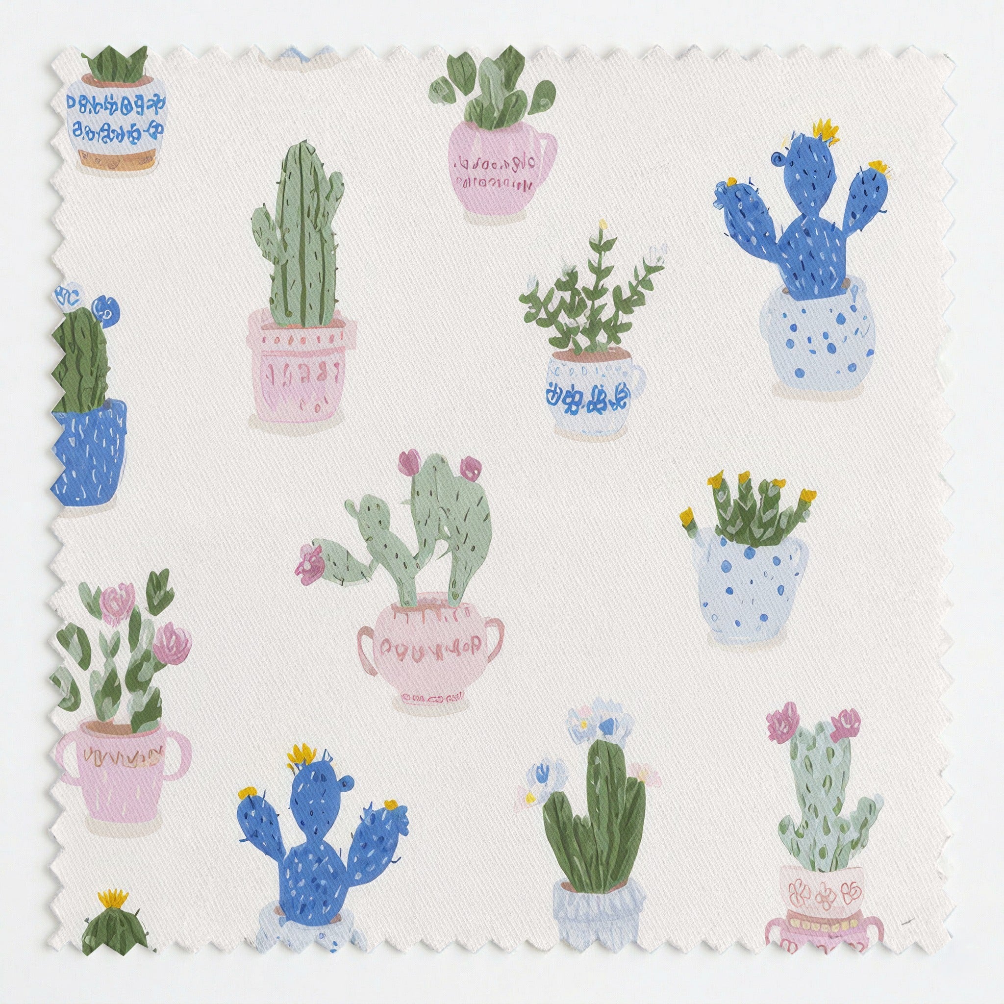 Cactus Pots - Fabric - Linen Rowe