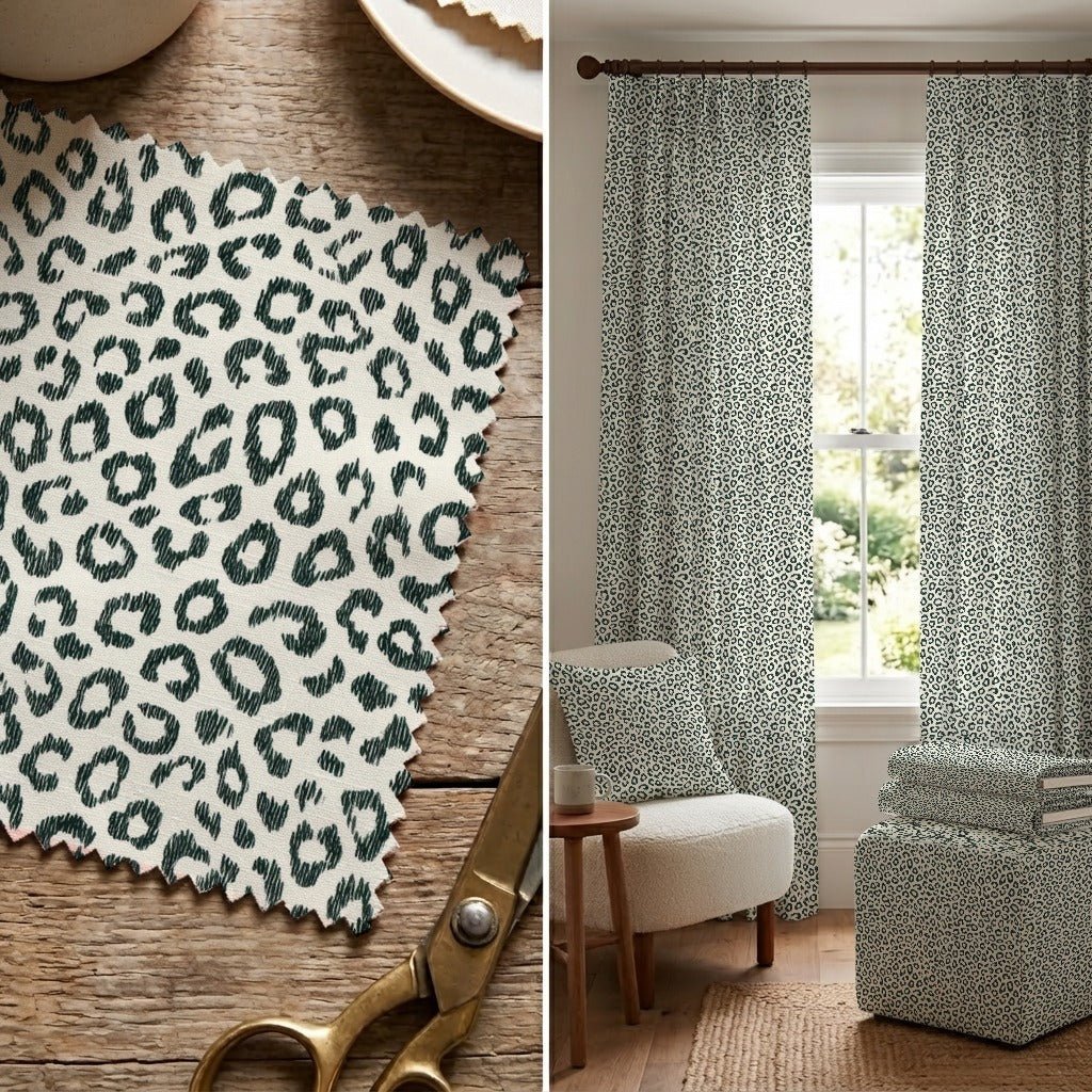 Caedric Leopard - Fabric - Linen Rowe