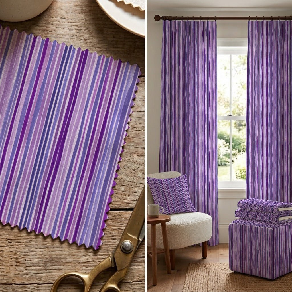 Caius Stripes - Fabric - Linen Rowe