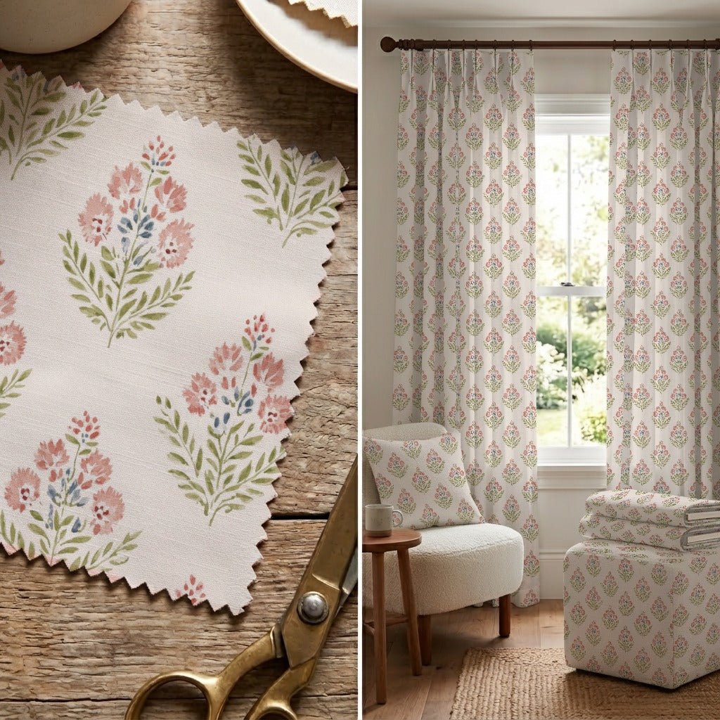 Calista Blooms - Fabric - Linen Rowe