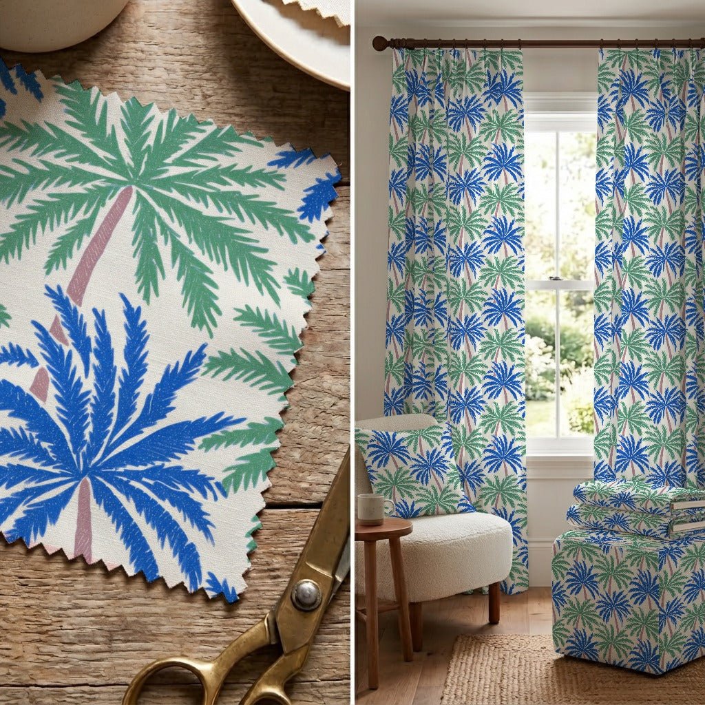 Calvor Palms - Fabric - Linen Rowe