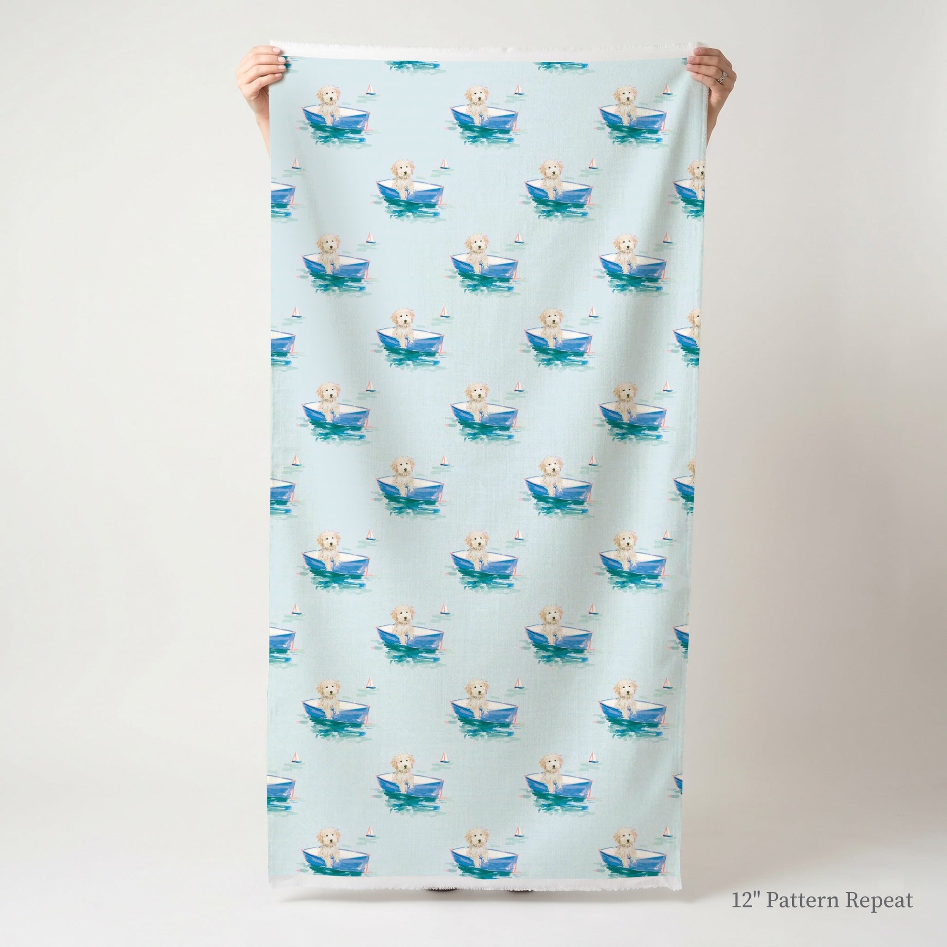 Captain Golden Doodle - Fabric - Linen Rowe