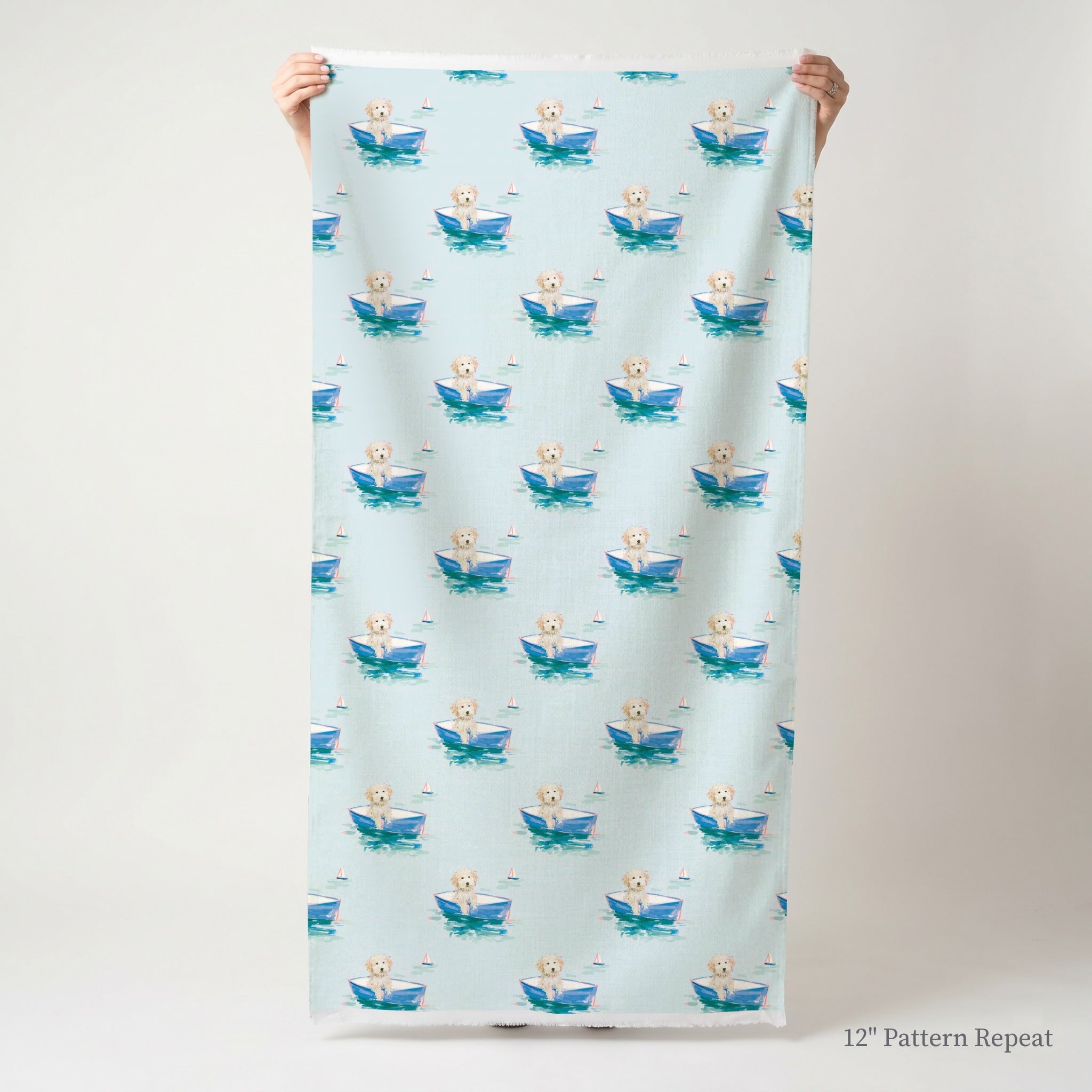 Captain Golden Doodle - Fabric - Linen Rowe