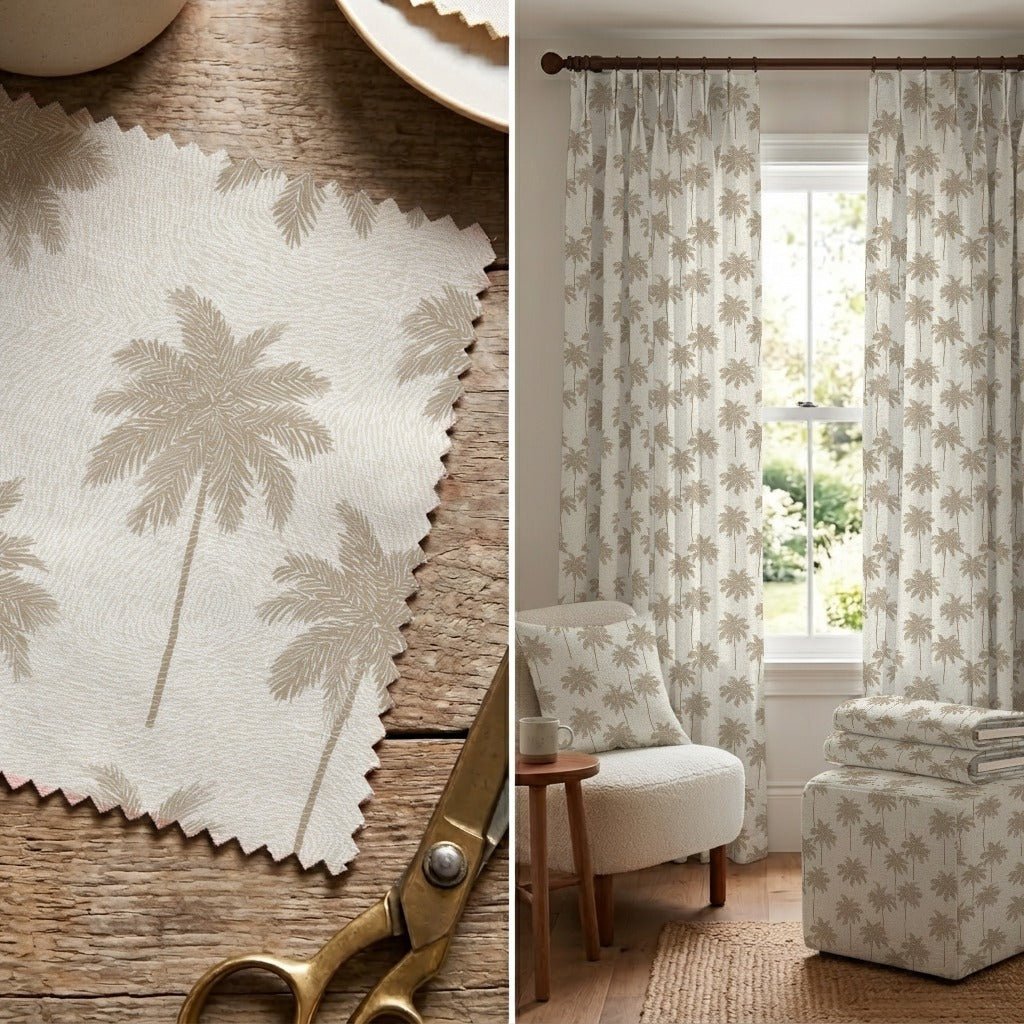 Carrington Palm - Fabric - Linen Rowe