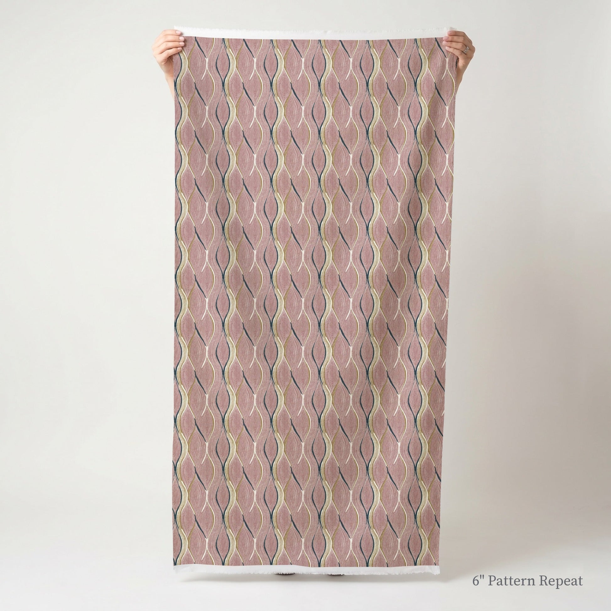 Cashel Waves - Fabric - Linen Rowe