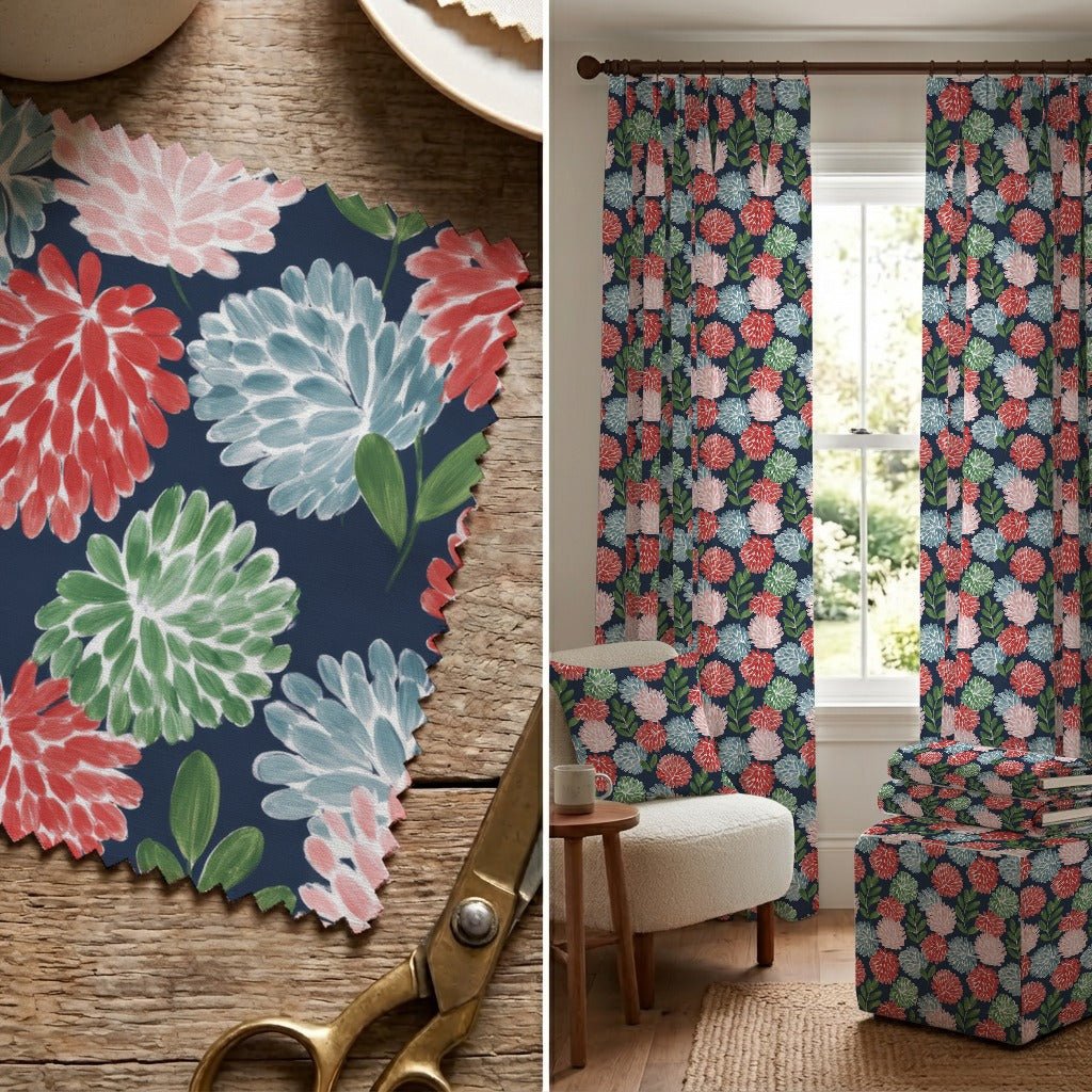 Cassiane Blossom - Fabric - Linen Rowe