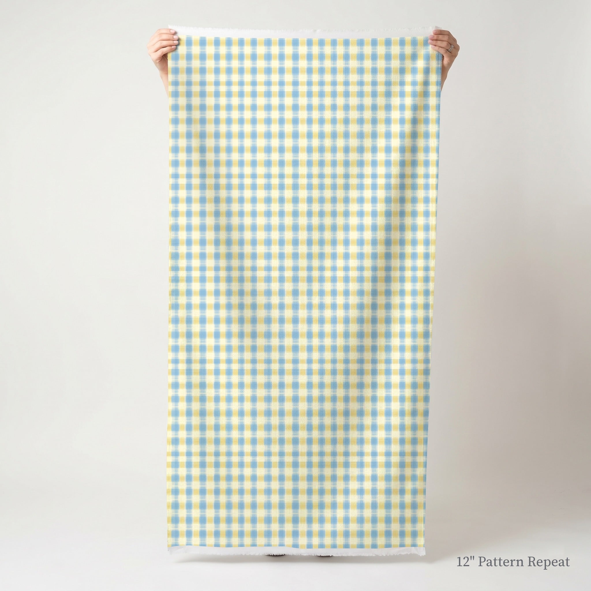 Cassie Gingham - Fabric - Linen Rowe