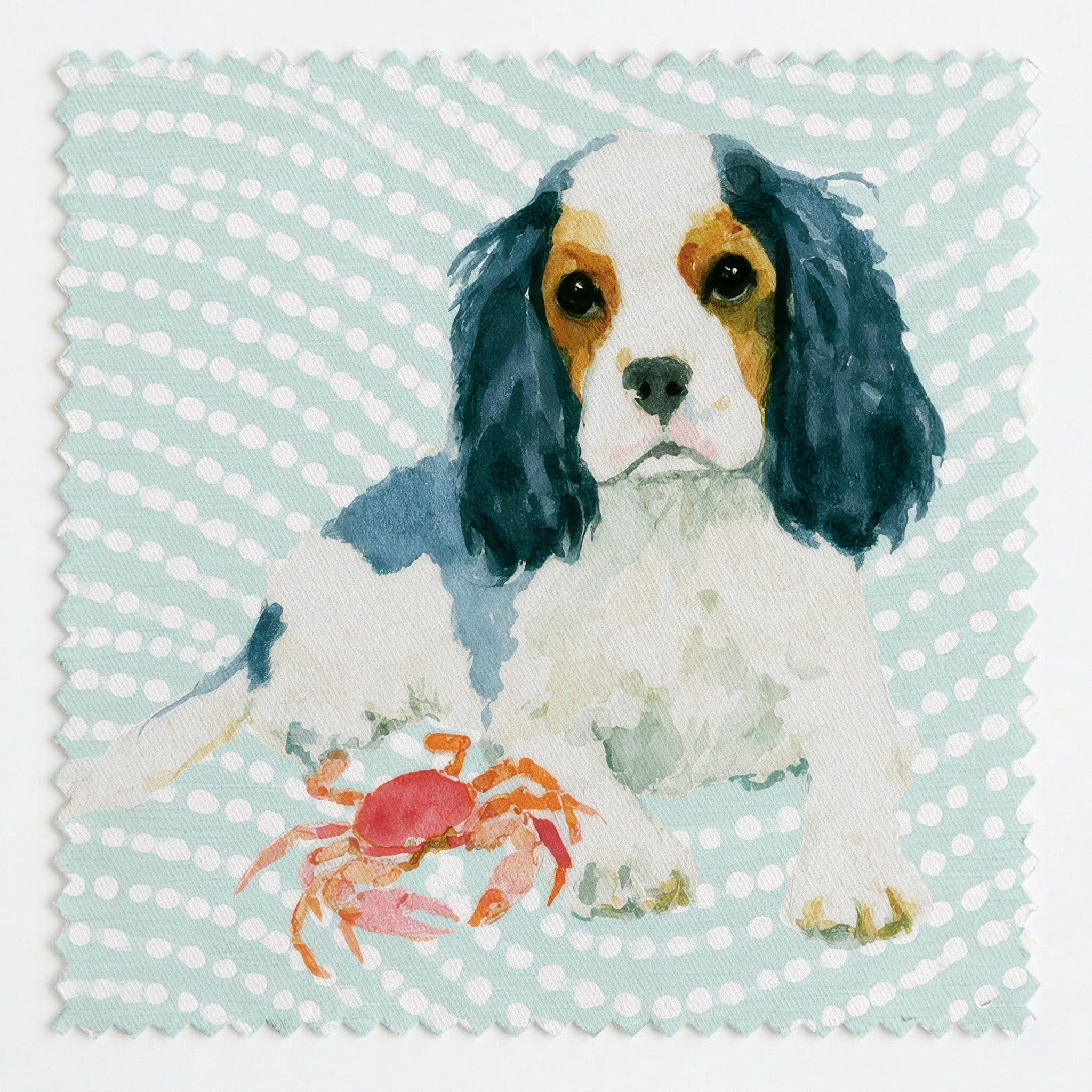 Cav And Crabs - Fabric - Linen Rowe