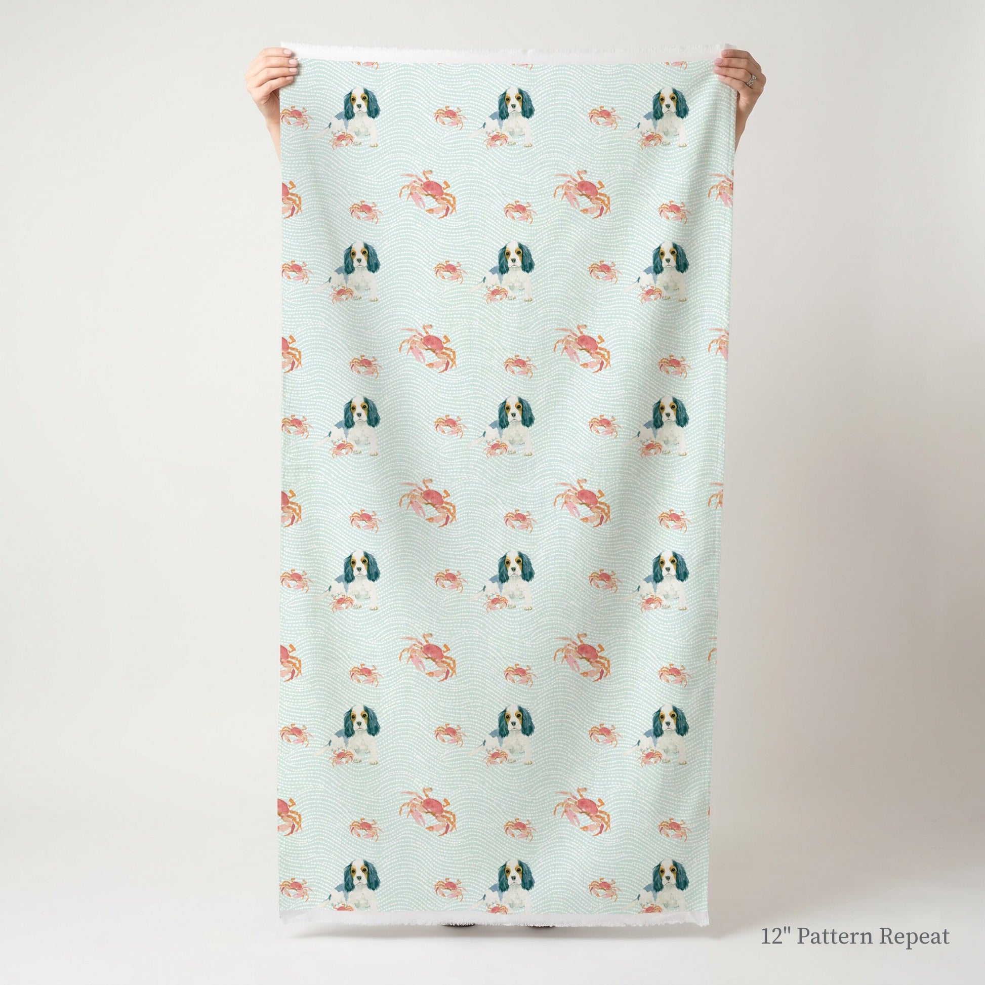 Cav And Crabs - Fabric - Linen Rowe