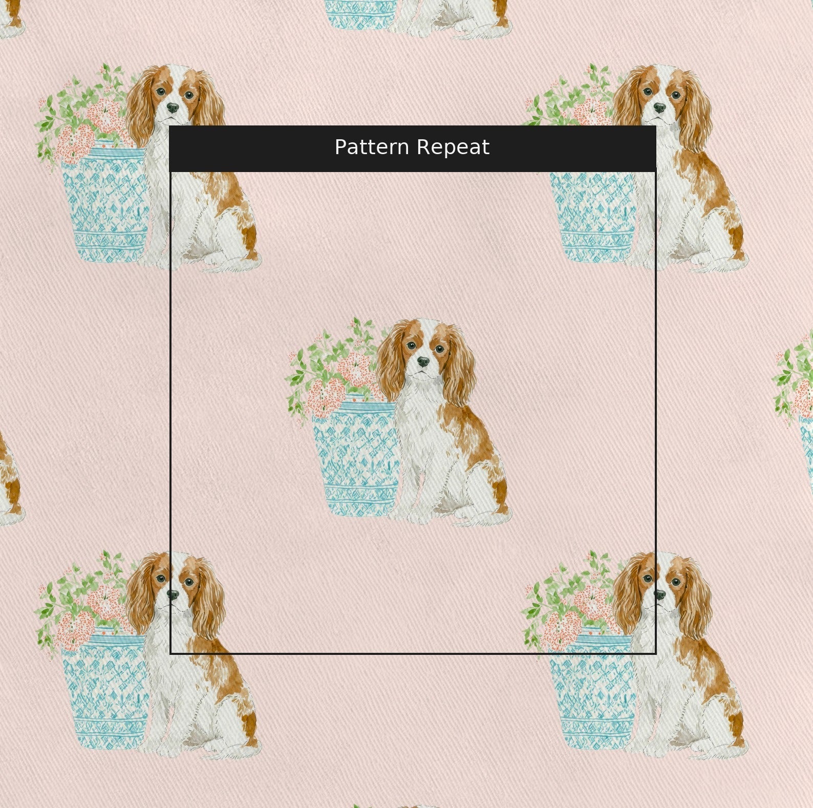 Cavalier Floral - Fabric - Linen Rowe
