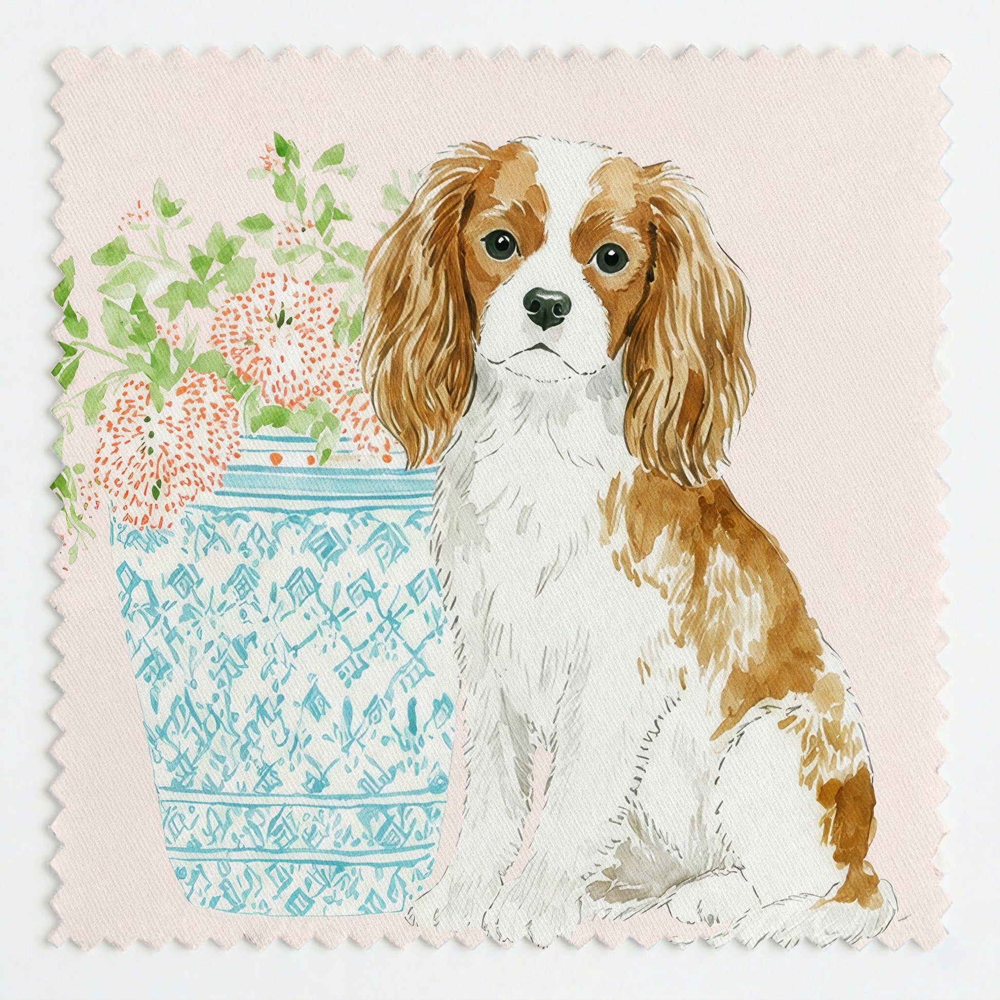 Cavalier Floral - Fabric - Linen Rowe