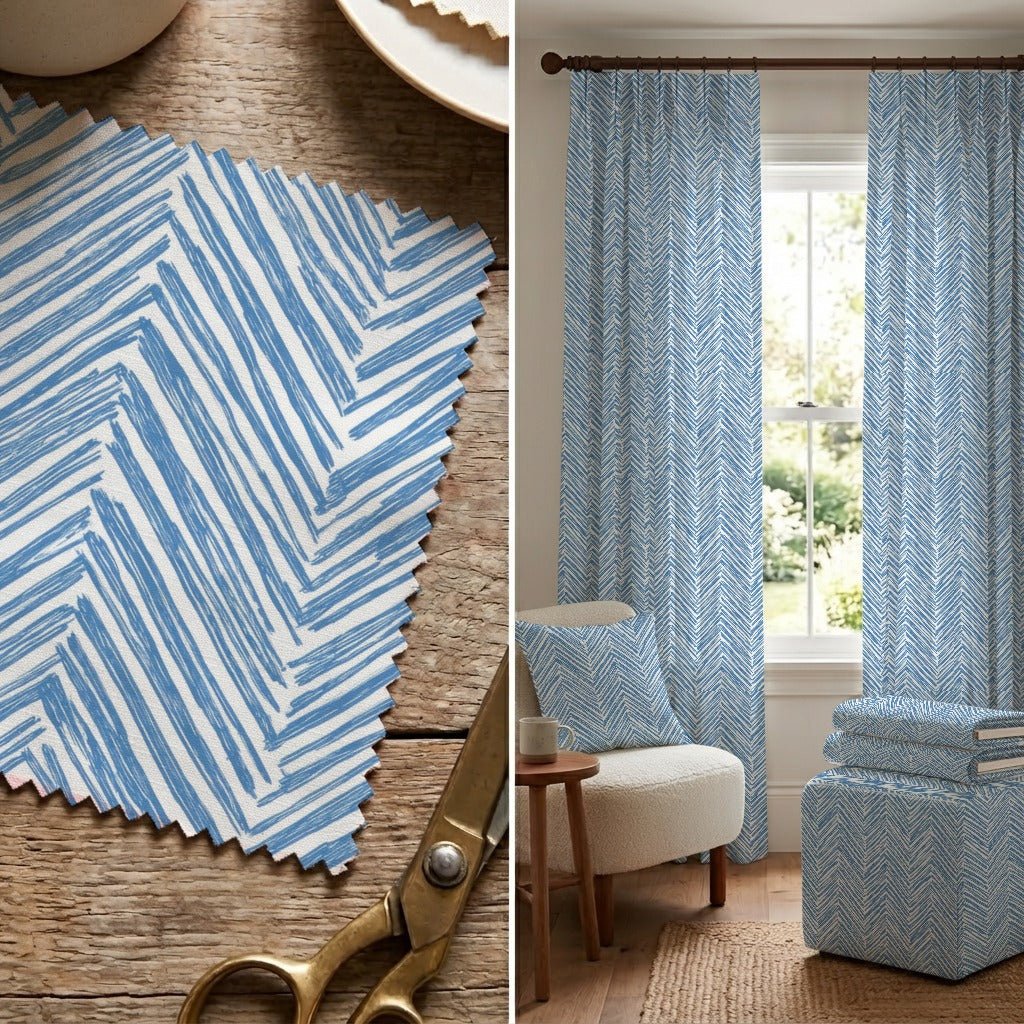 Cerulean - Fabric - Linen Rowe