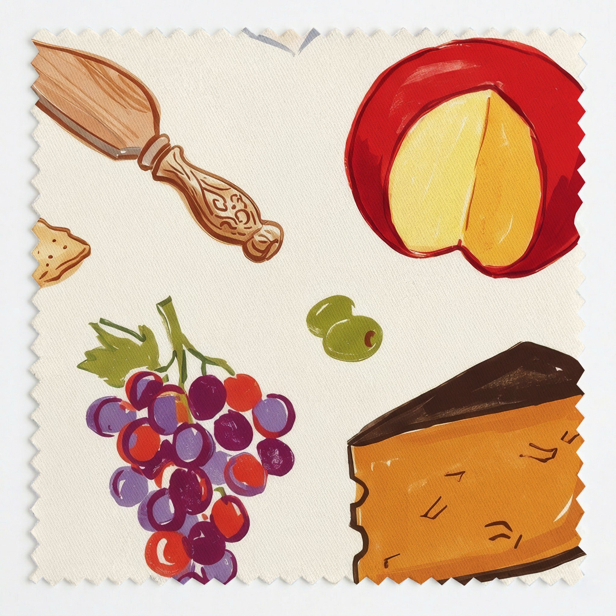 Charcuterie Board - Fabric - Linen Rowe