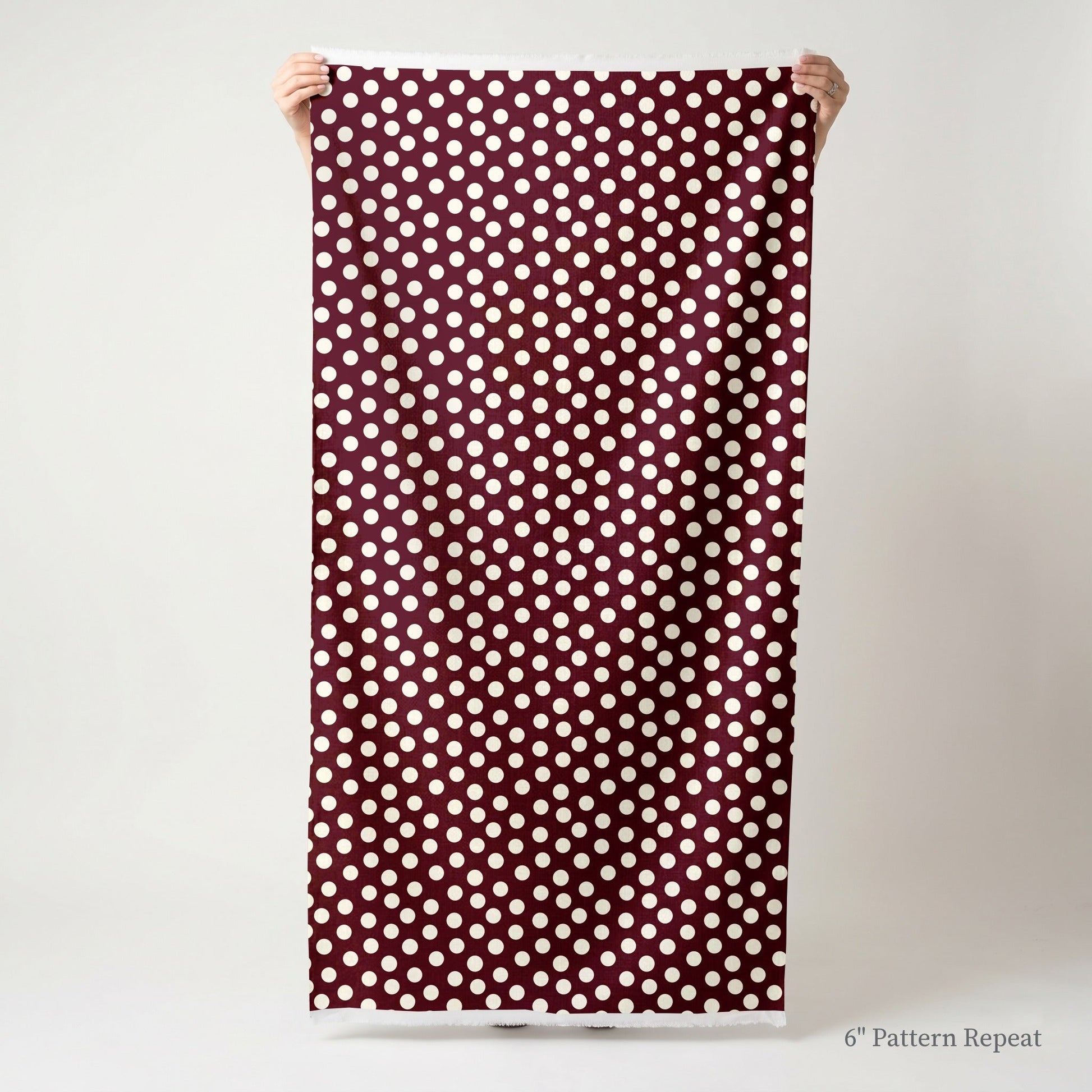 Charlotte Maroon - Fabric - Linen Rowe