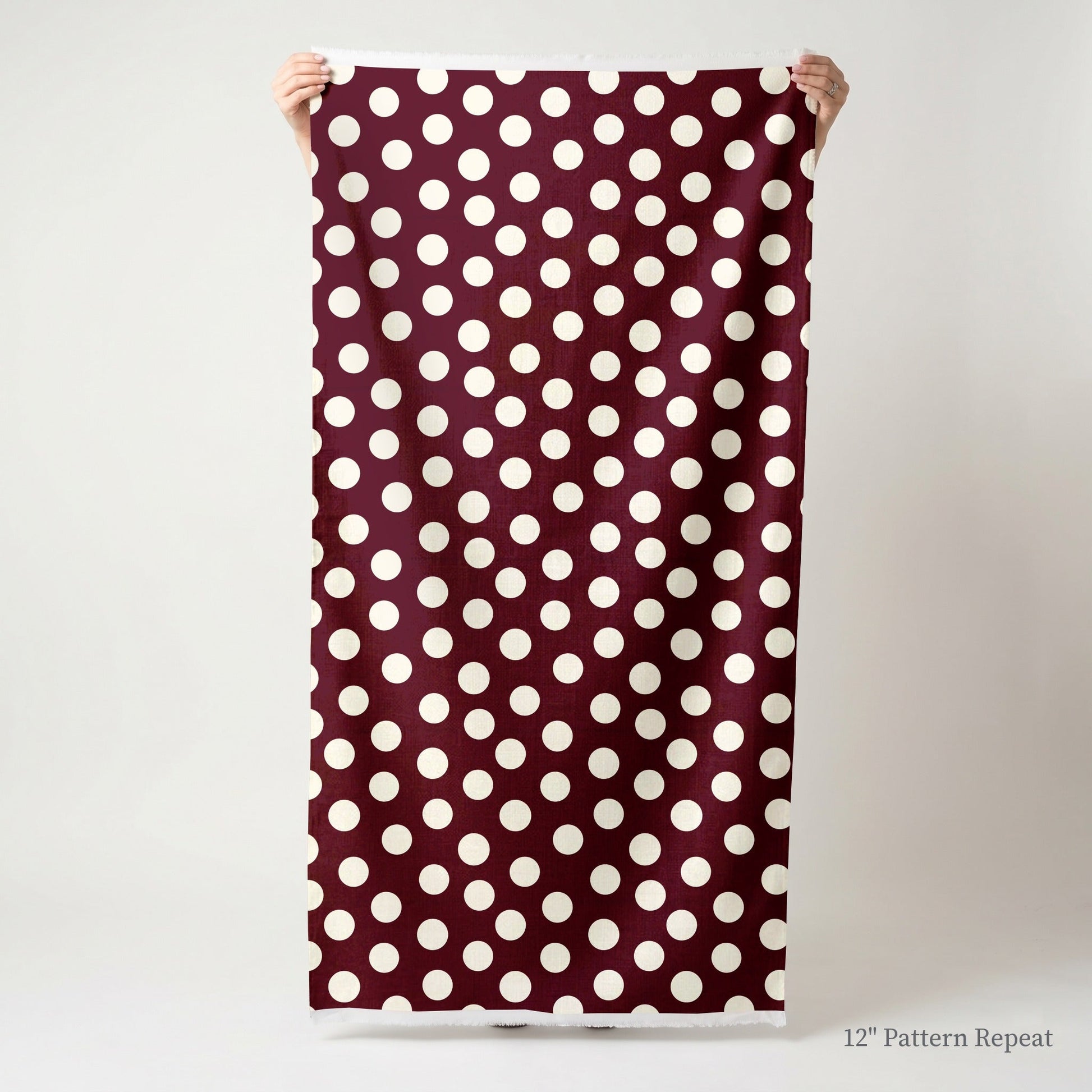 Charlotte Maroon - Fabric - Linen Rowe
