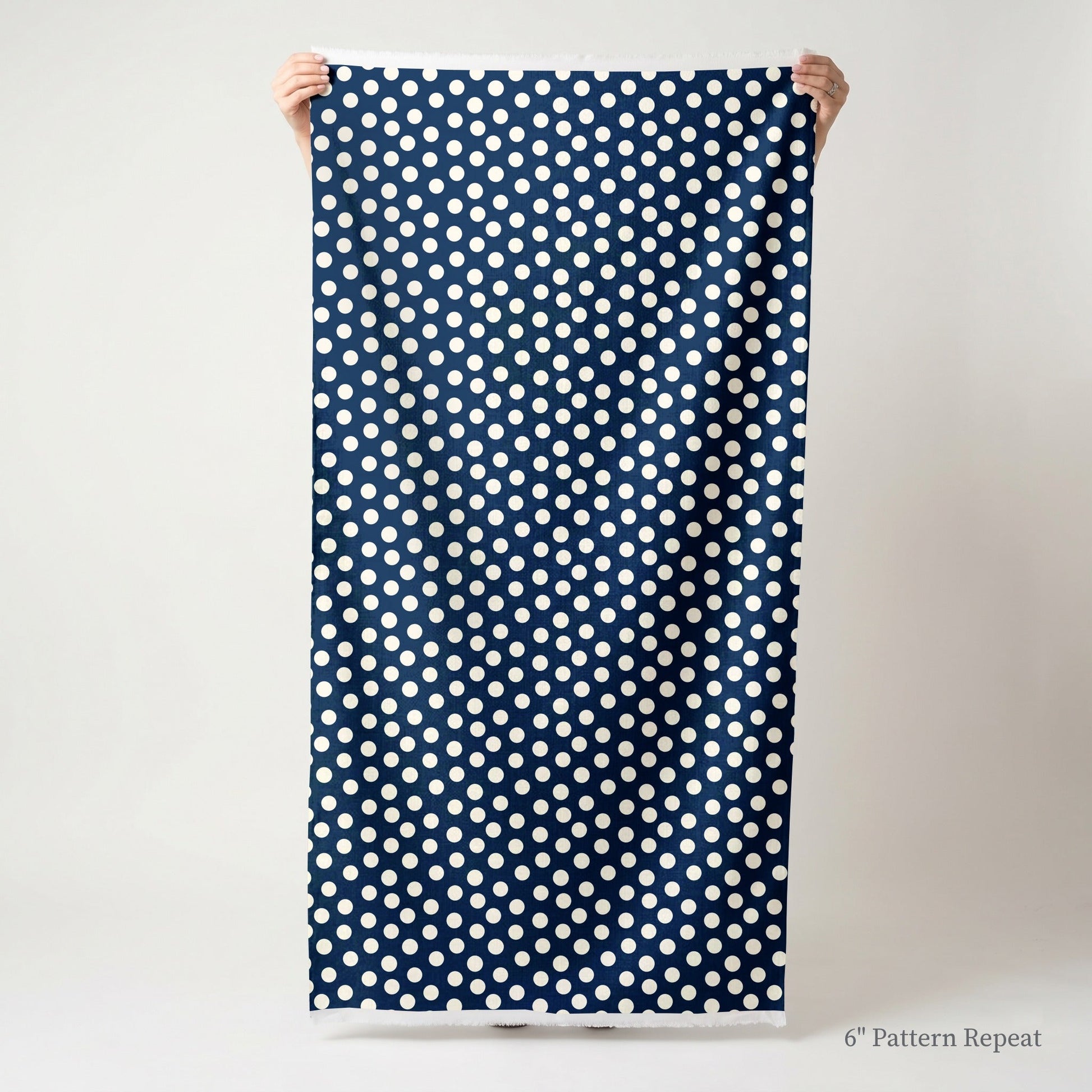 Charlotte Navy - Fabric - Linen Rowe