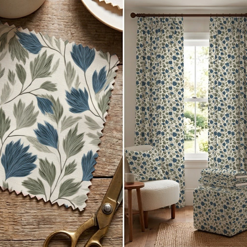 Chase Blossoms - Fabric - Linen Rowe