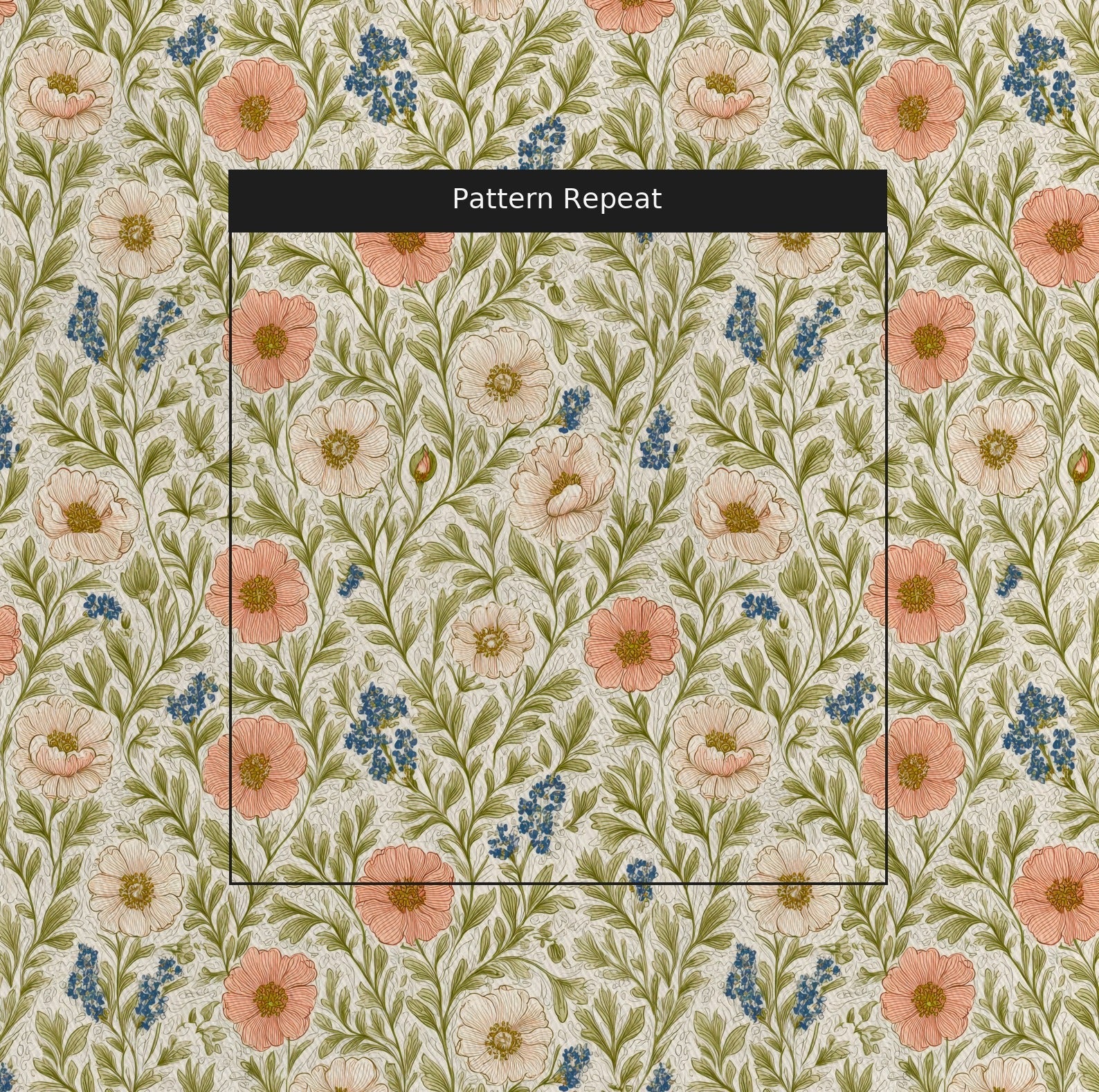 Cheeky Petals - Fabric - Linen Rowe