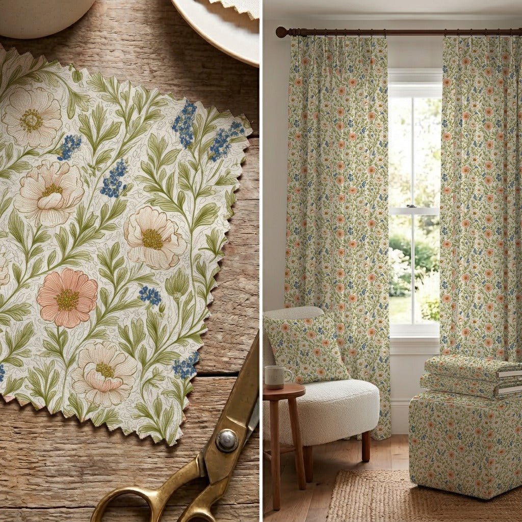 Cheeky Petals - Fabric - Linen Rowe
