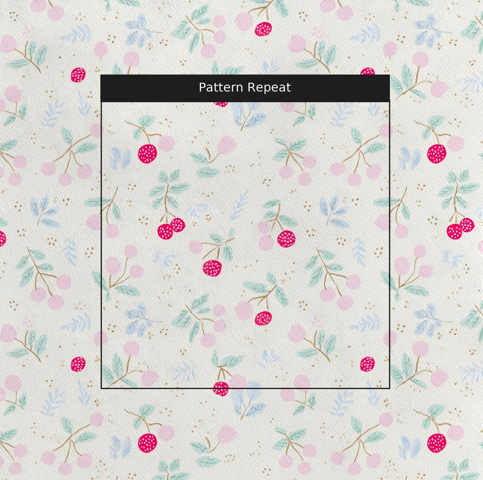 Cherry Berry - Fabric - Linen Rowe