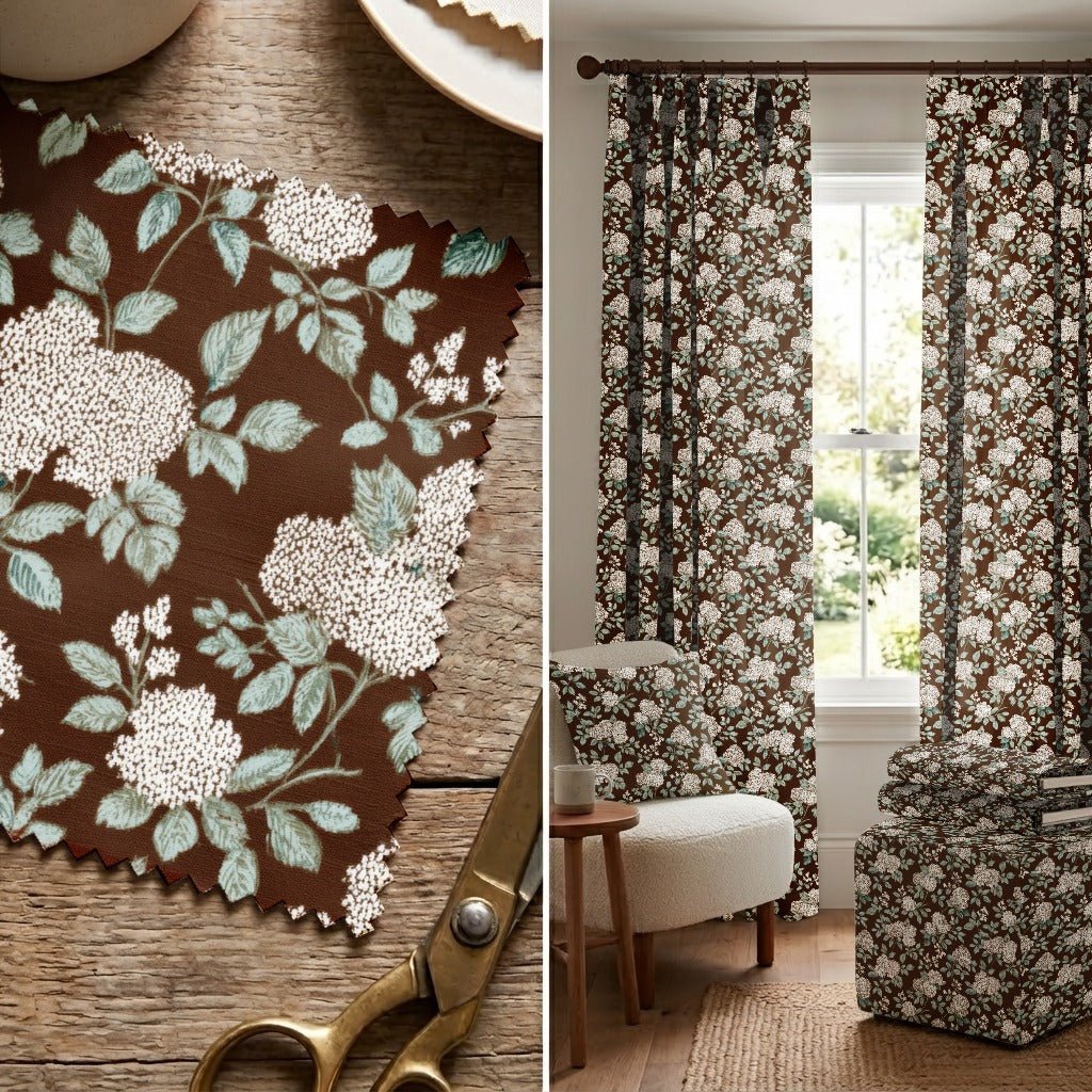 Chocolate Gardens - Fabric - Linen Rowe