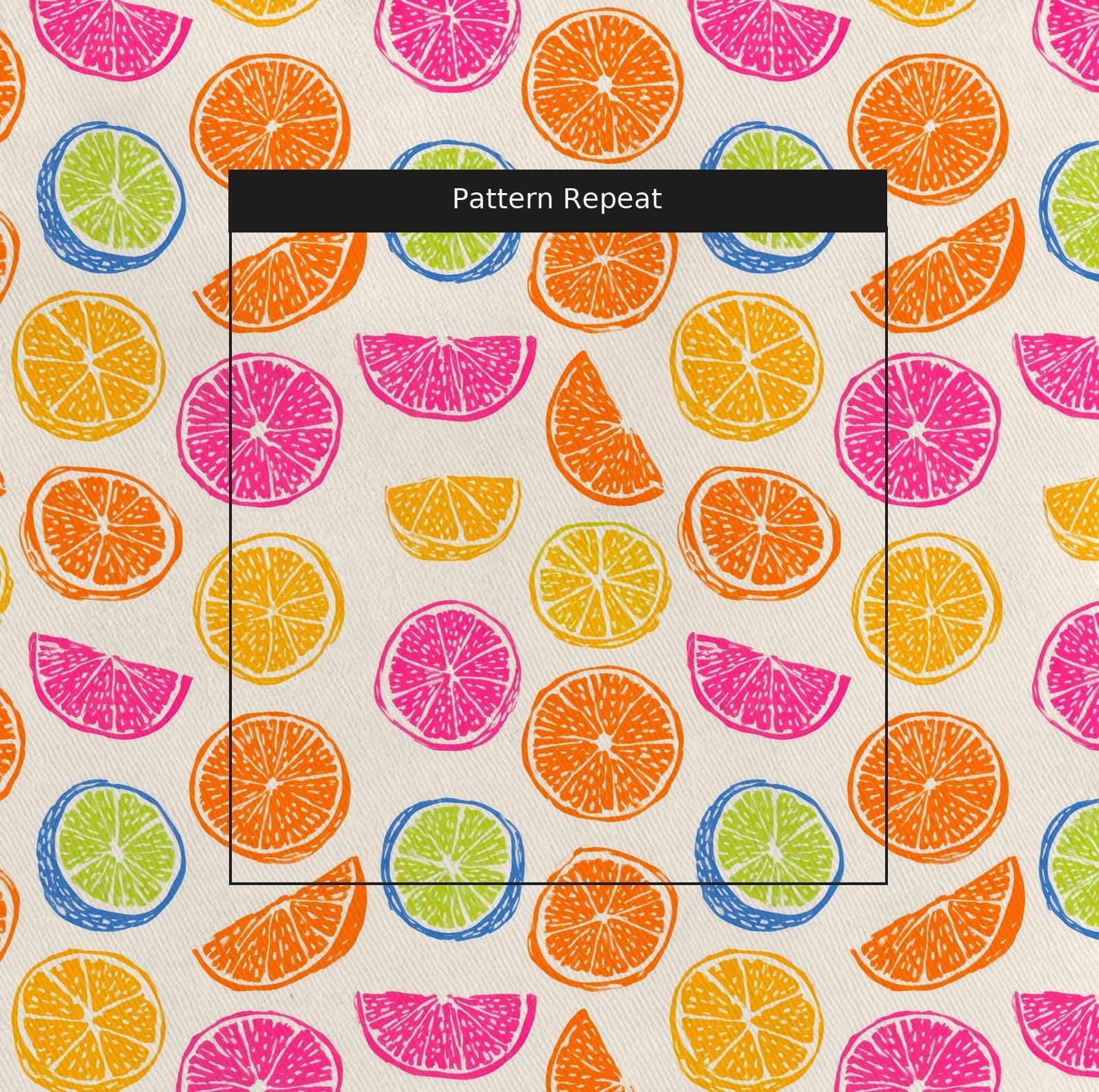 Citrus Obsessed - Fabric - Linen Rowe