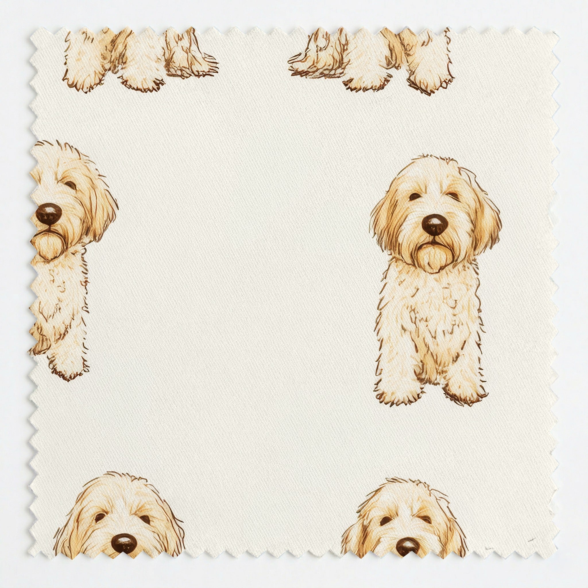 Classic Goldendoodle - Fabric - Linen Rowe