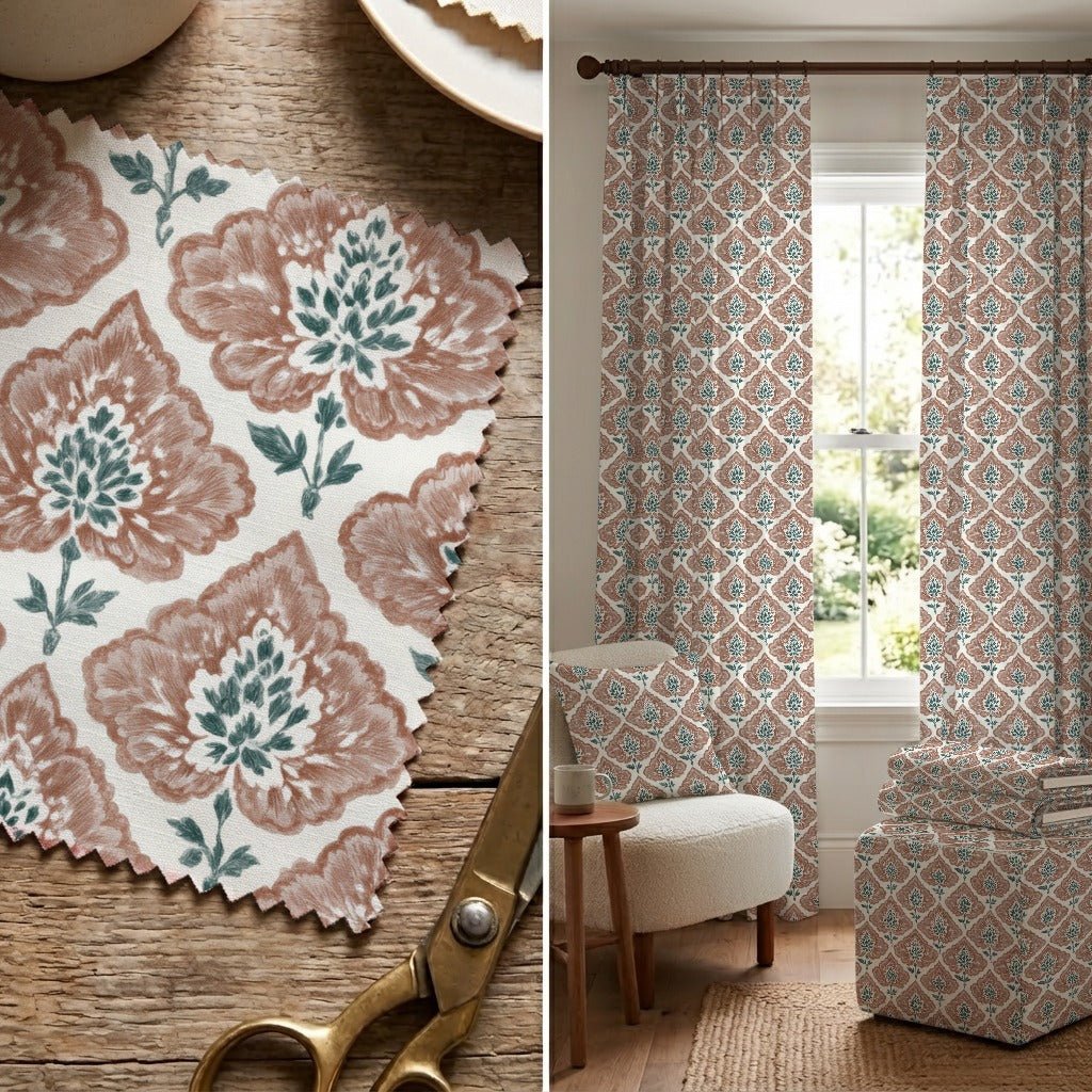 Clayflower - Fabric - Linen Rowe