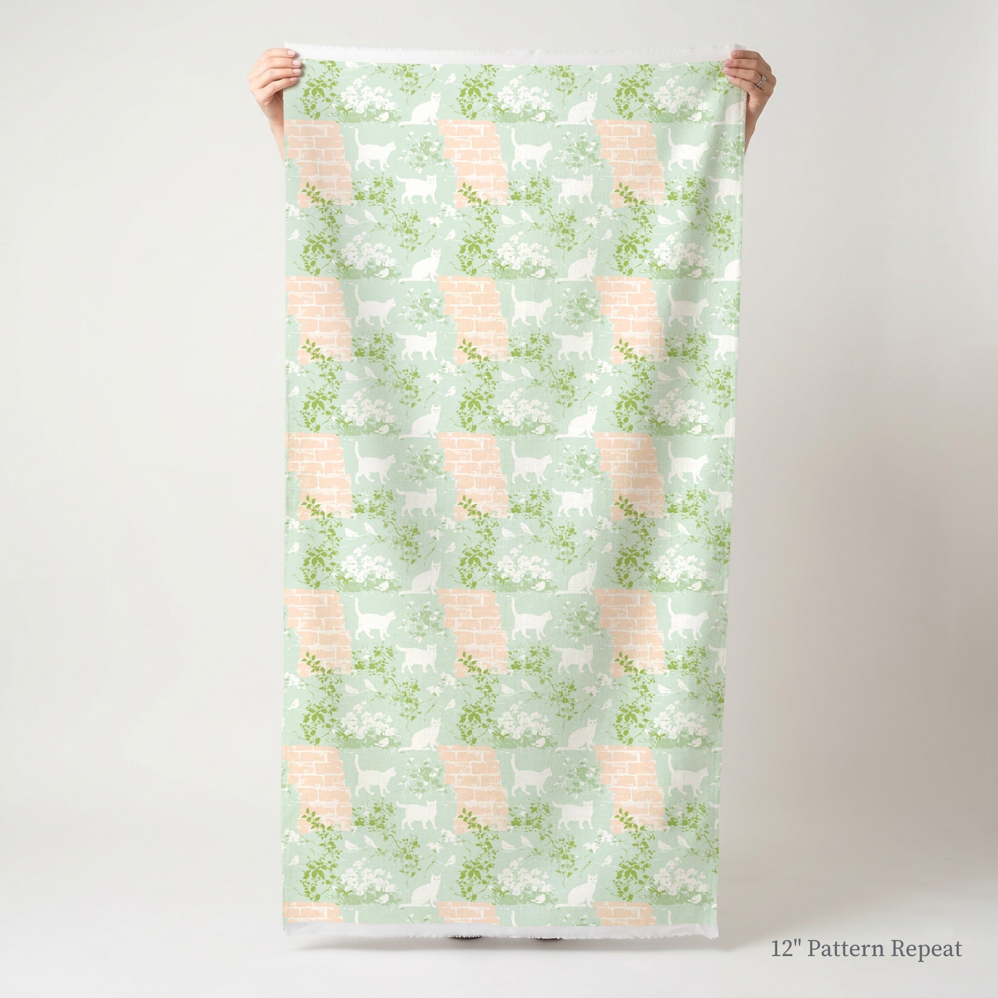 Climbing Cats - Fabric - Linen Rowe